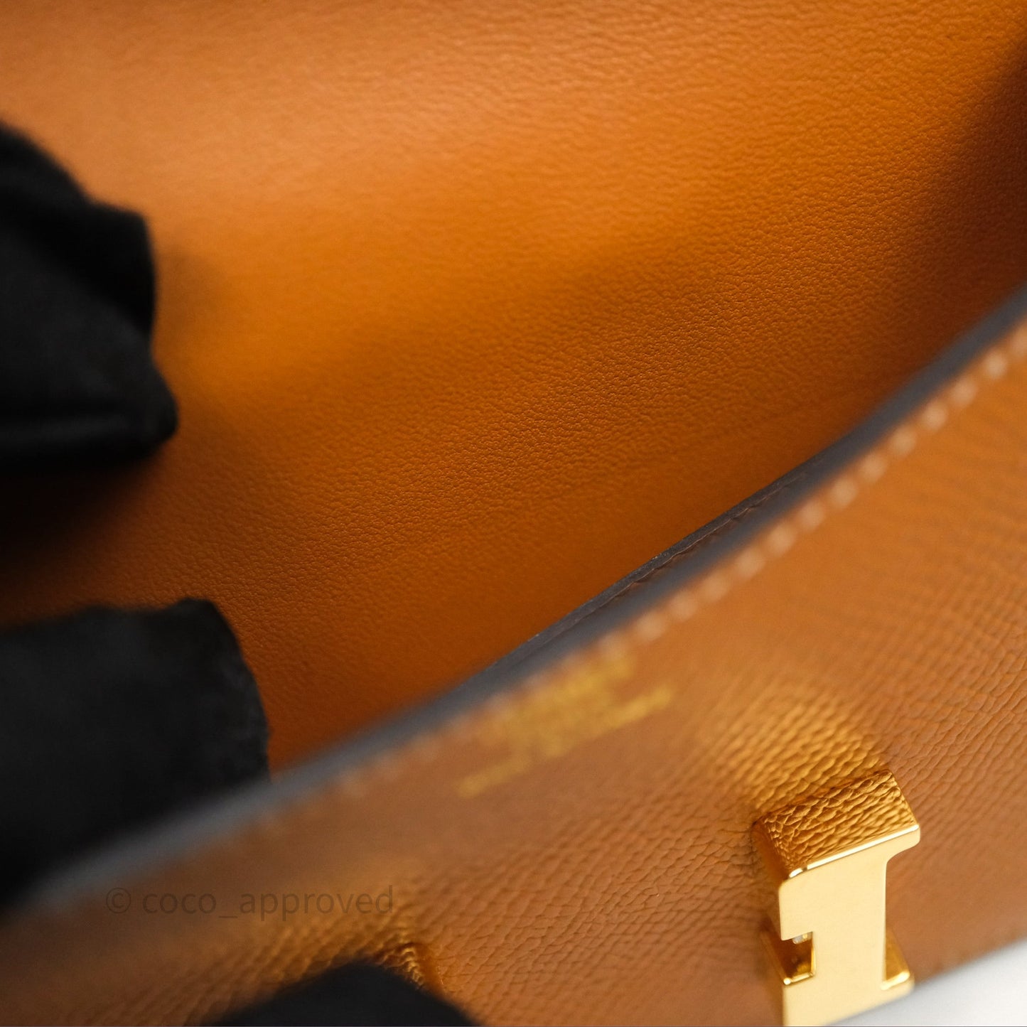 Hermès Constance Slim Wallet Toffee 1H Epsom Gold Hardware