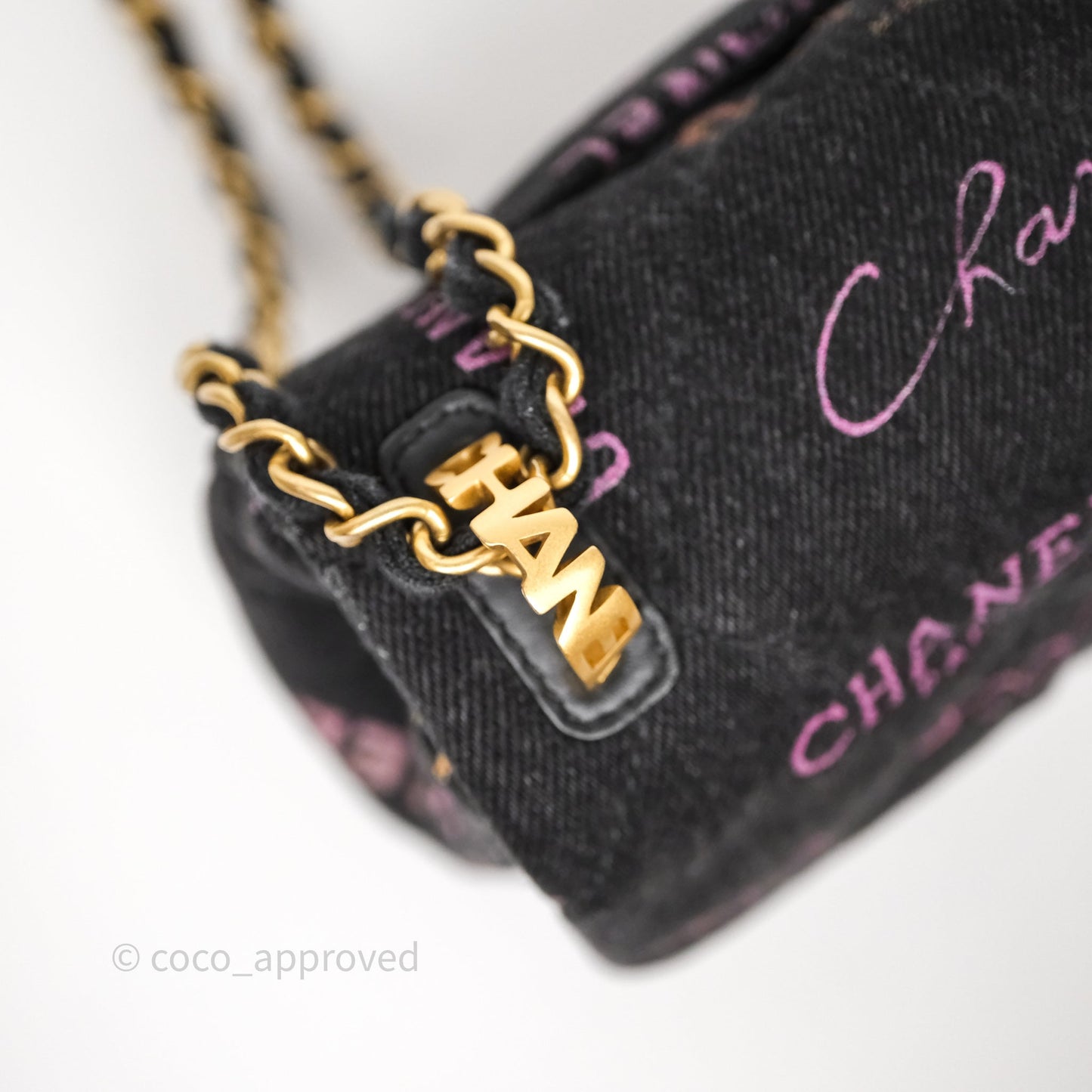 Chanel Quilted Small Denim Mood Flap Black Multicolor