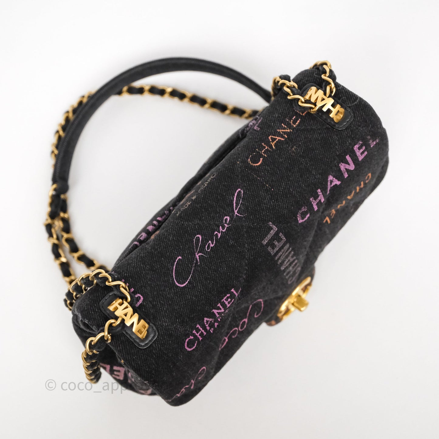 Chanel Quilted Small Denim Mood Flap Black Multicolor