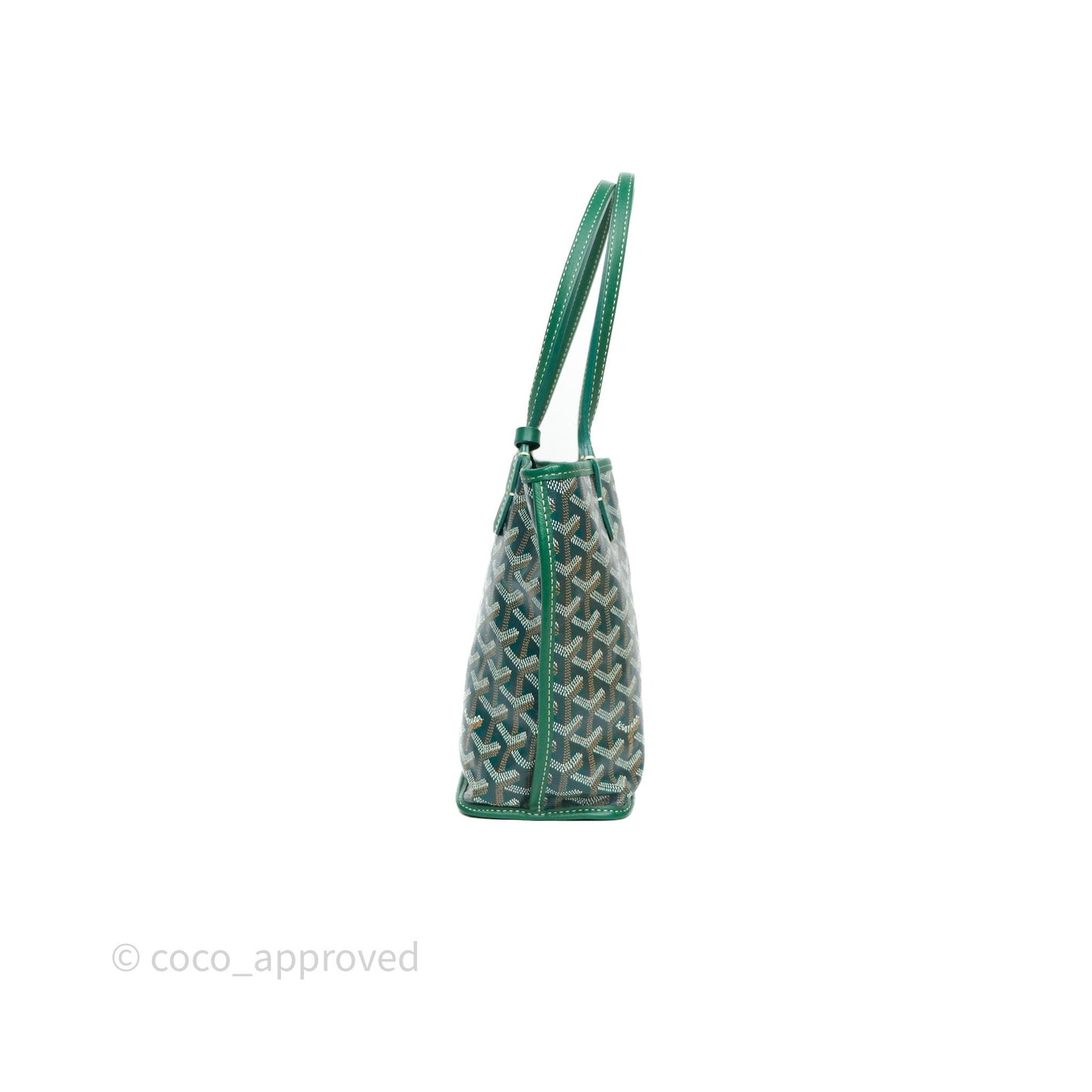 Goyard Anjou Mini Bag Goyardine Canvas Green