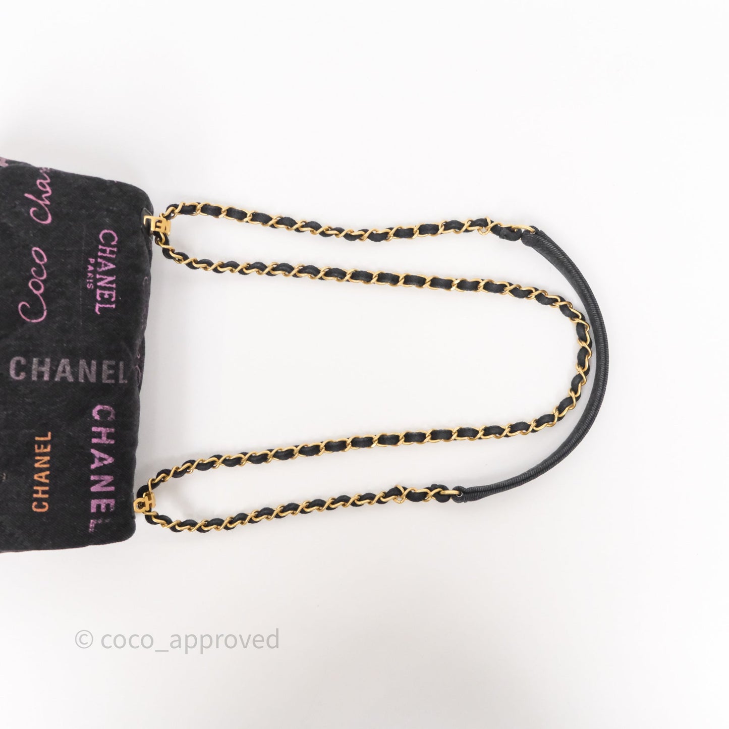 Chanel Quilted Small Denim Mood Flap Black Multicolor