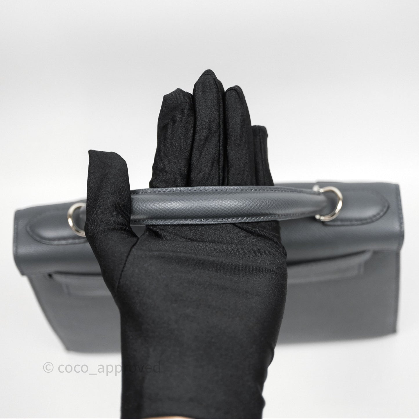 Hermès Kelly II 28 Veau Espom Gris Misty H0 Sellier Palladium Hardware