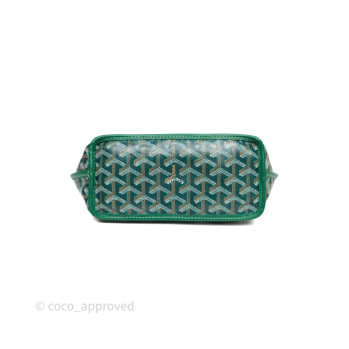 Goyard Anjou Mini Bag Goyardine Canvas Green