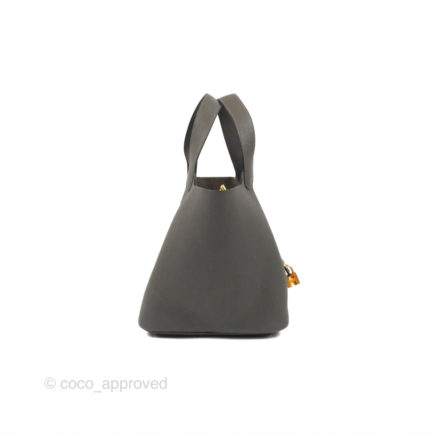 Hermès Picotin 22 Graphite Grey TM Gold Hardware