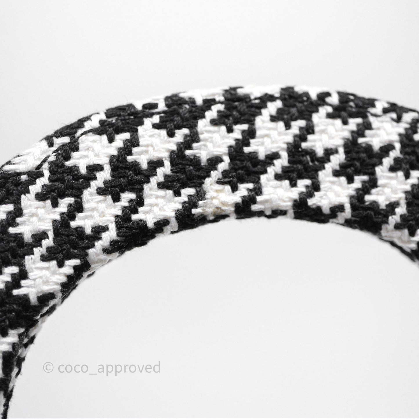 Christian Dior Mini Lady D-Lite Bag Black White Houndstooth