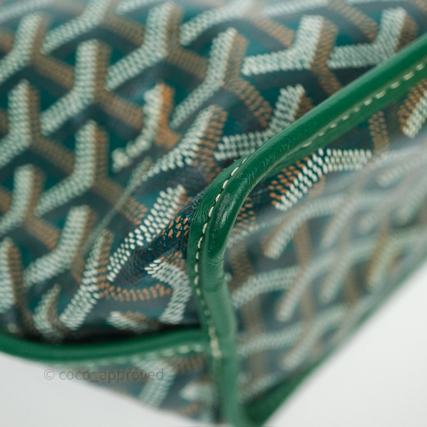 Goyard Anjou Mini Bag Goyardine Canvas Green