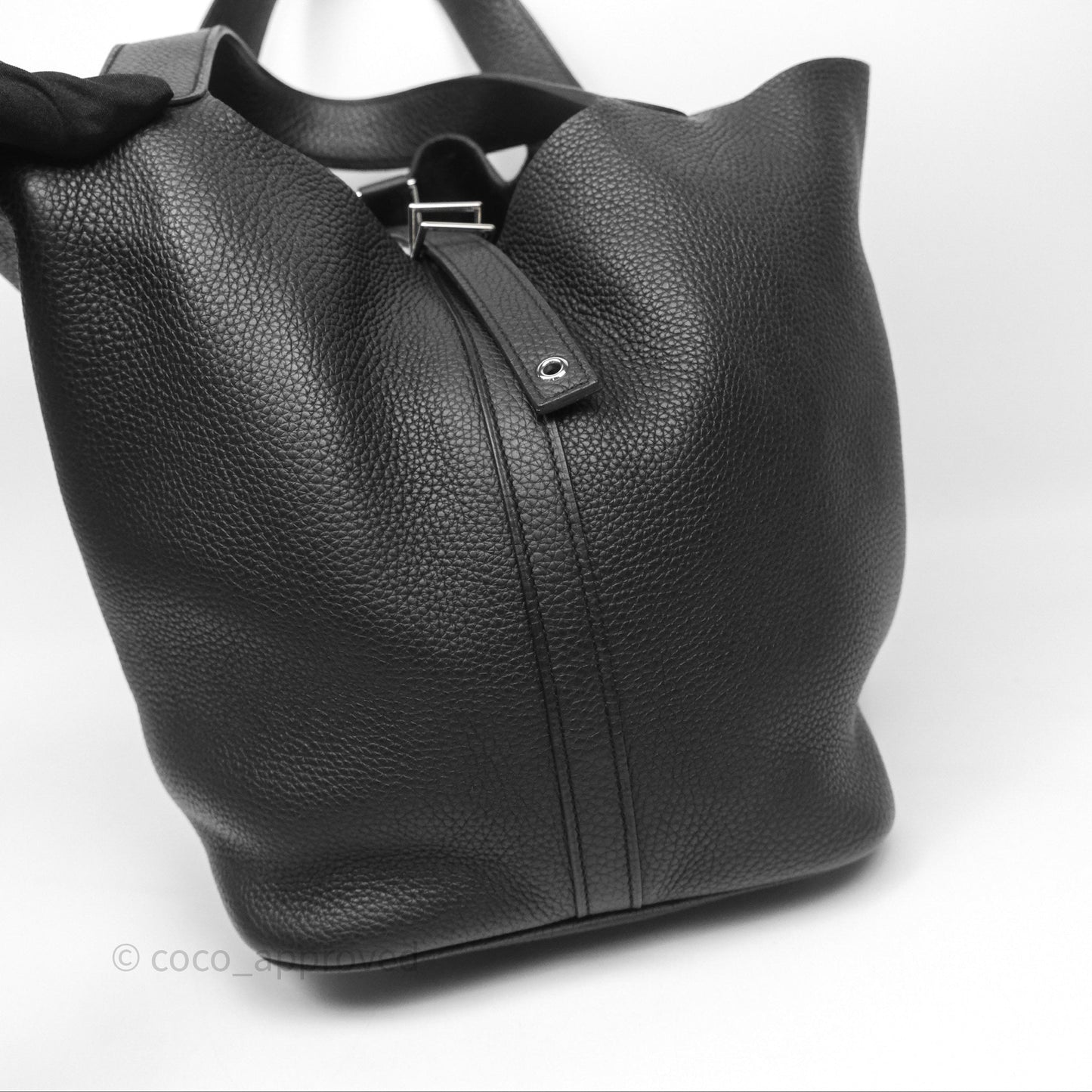Hermès Picotin 26 Black Noir 89 Clemence Palladium Hardware