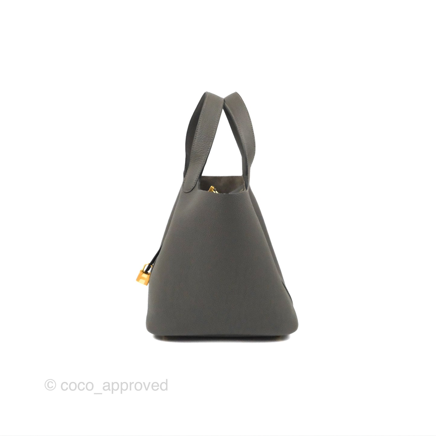 Hermès Picotin 22 Graphite Grey TM Gold Hardware