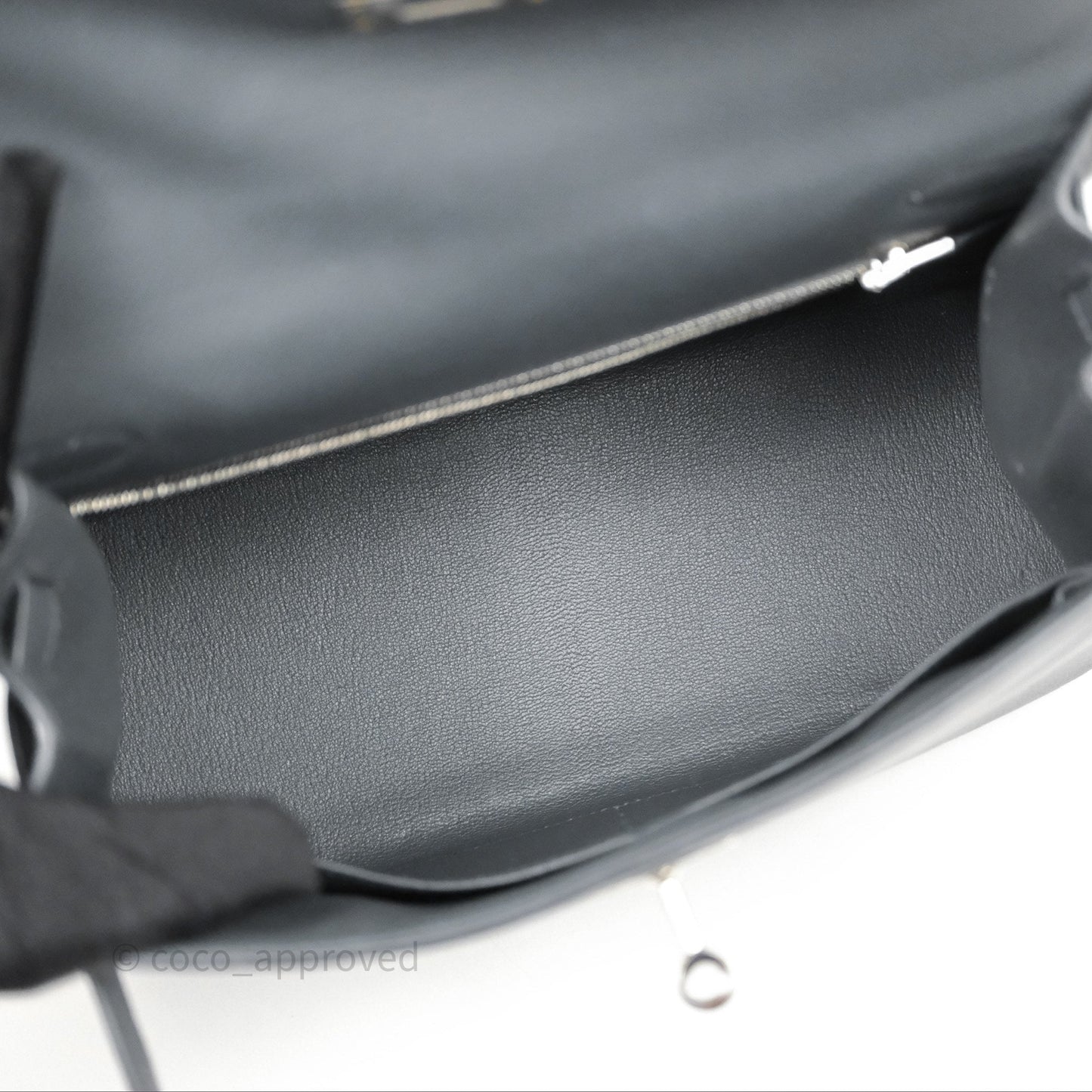 Hermès Kelly II 28 Veau Espom Gris Misty H0 Sellier Palladium Hardware