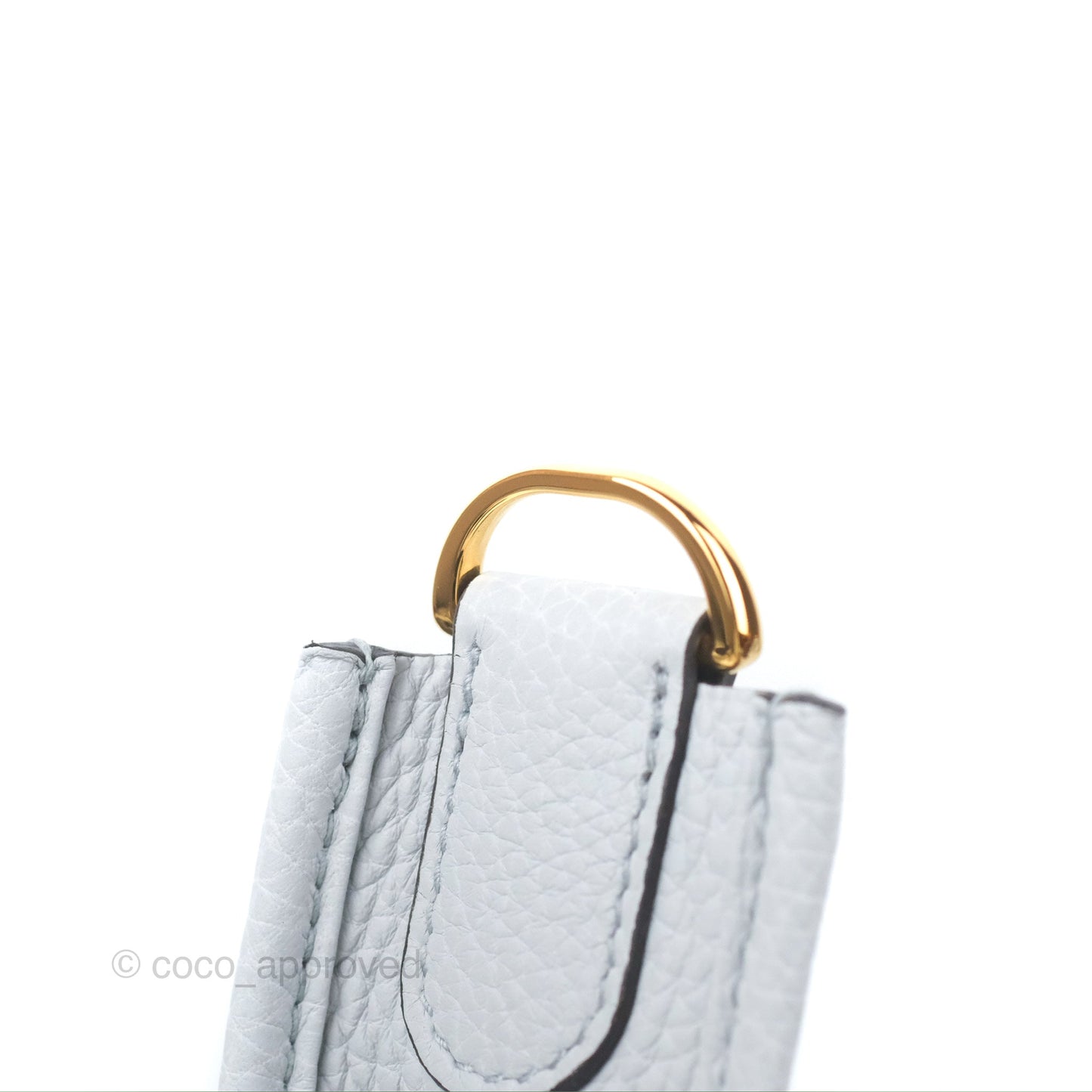 Hermes Evelyne III 29 Bleu Pale Clemence Gold Hardware
