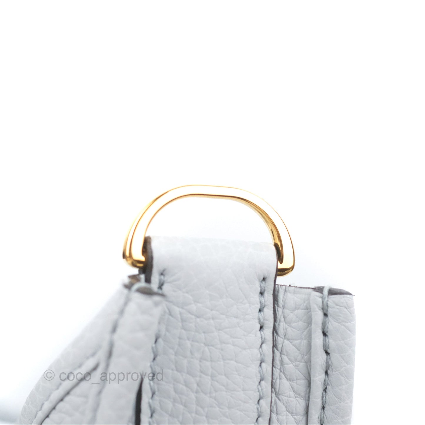 Hermes Evelyne III 29 Bleu Pale Clemence Gold Hardware