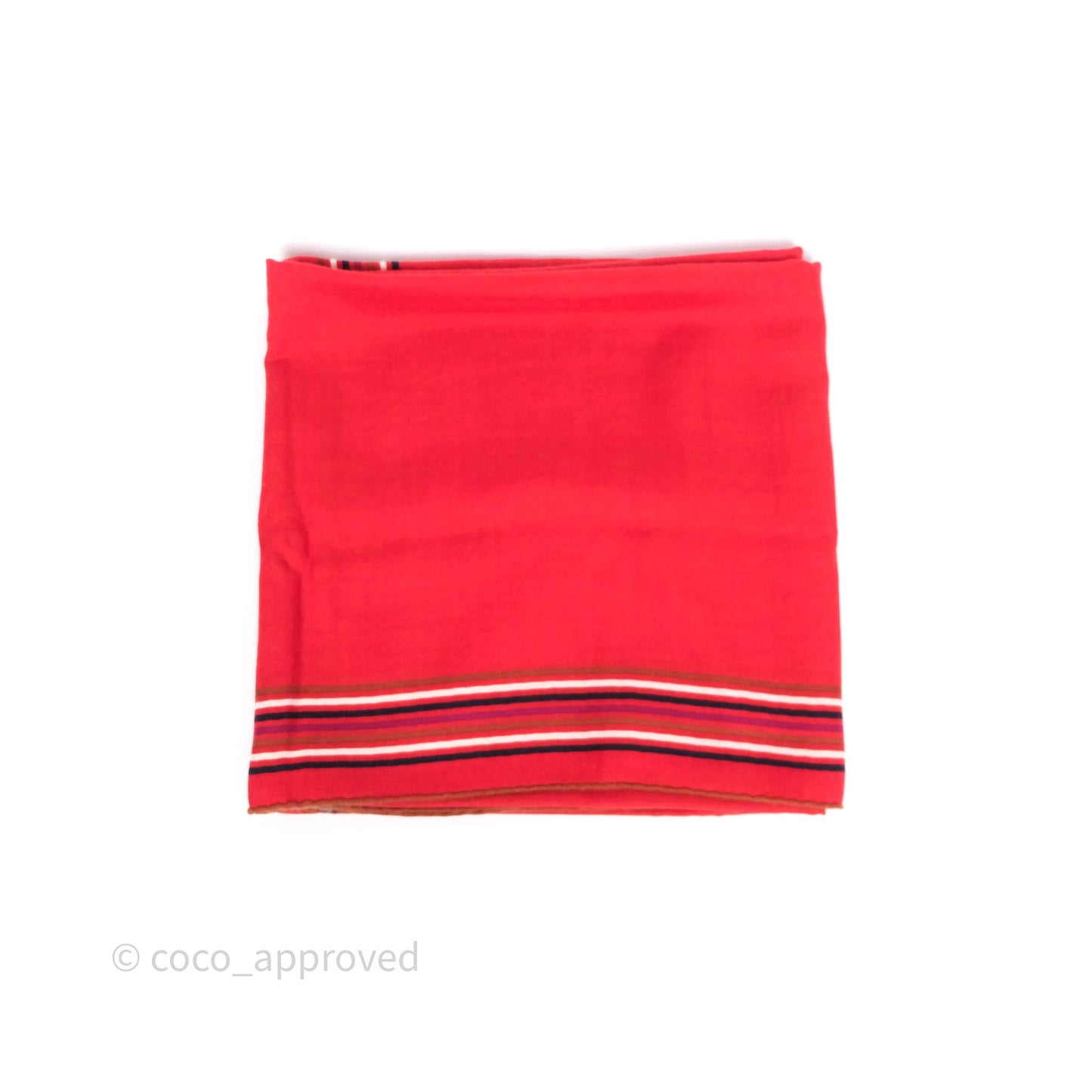 Hermès Cashmere Encadre Liste au Fil Shawl Scarf 140