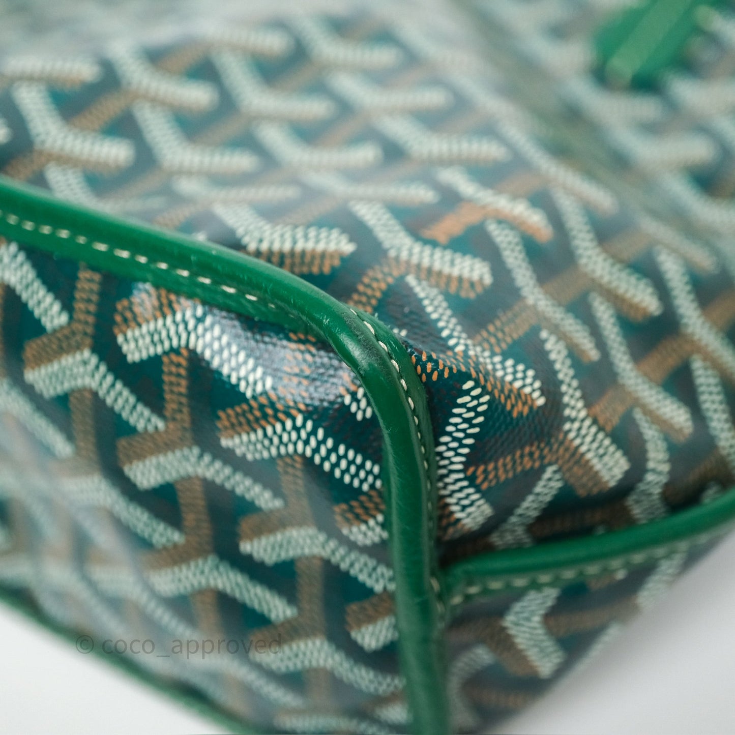 Goyard Anjou Mini Bag Goyardine Canvas Green