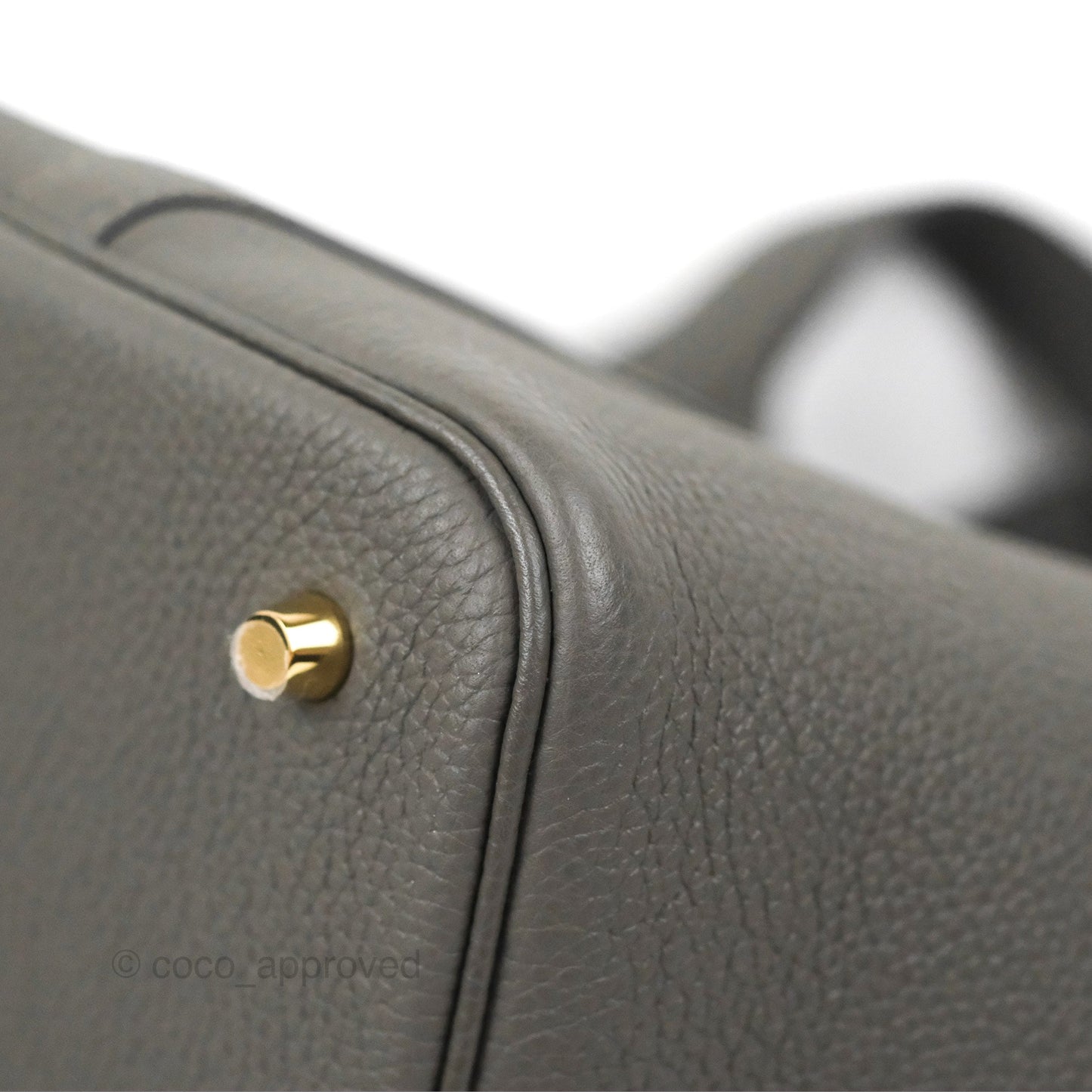 Hermès Picotin 22 Graphite Grey TM Gold Hardware