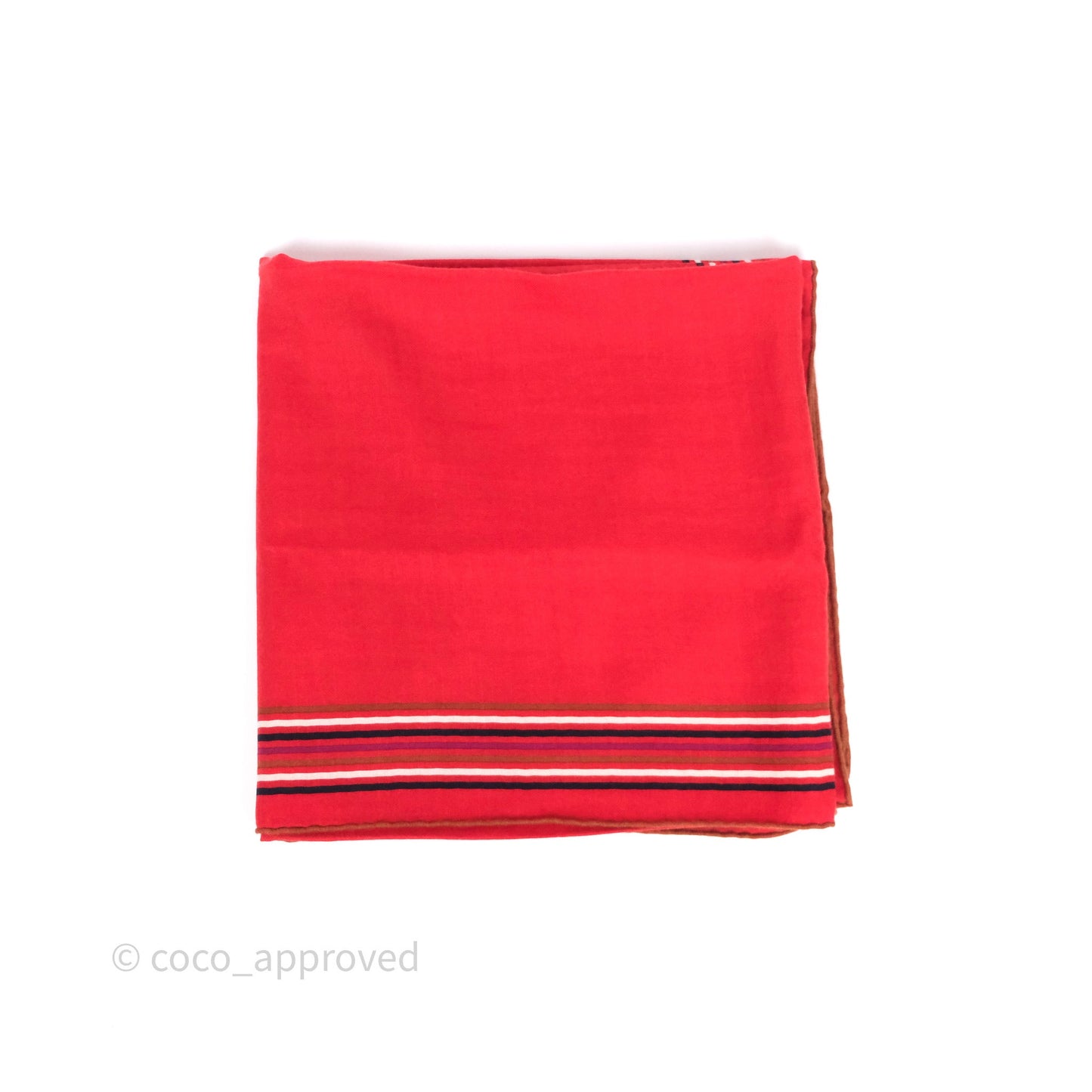Hermès Cashmere Encadre Liste au Fil Shawl Scarf 140