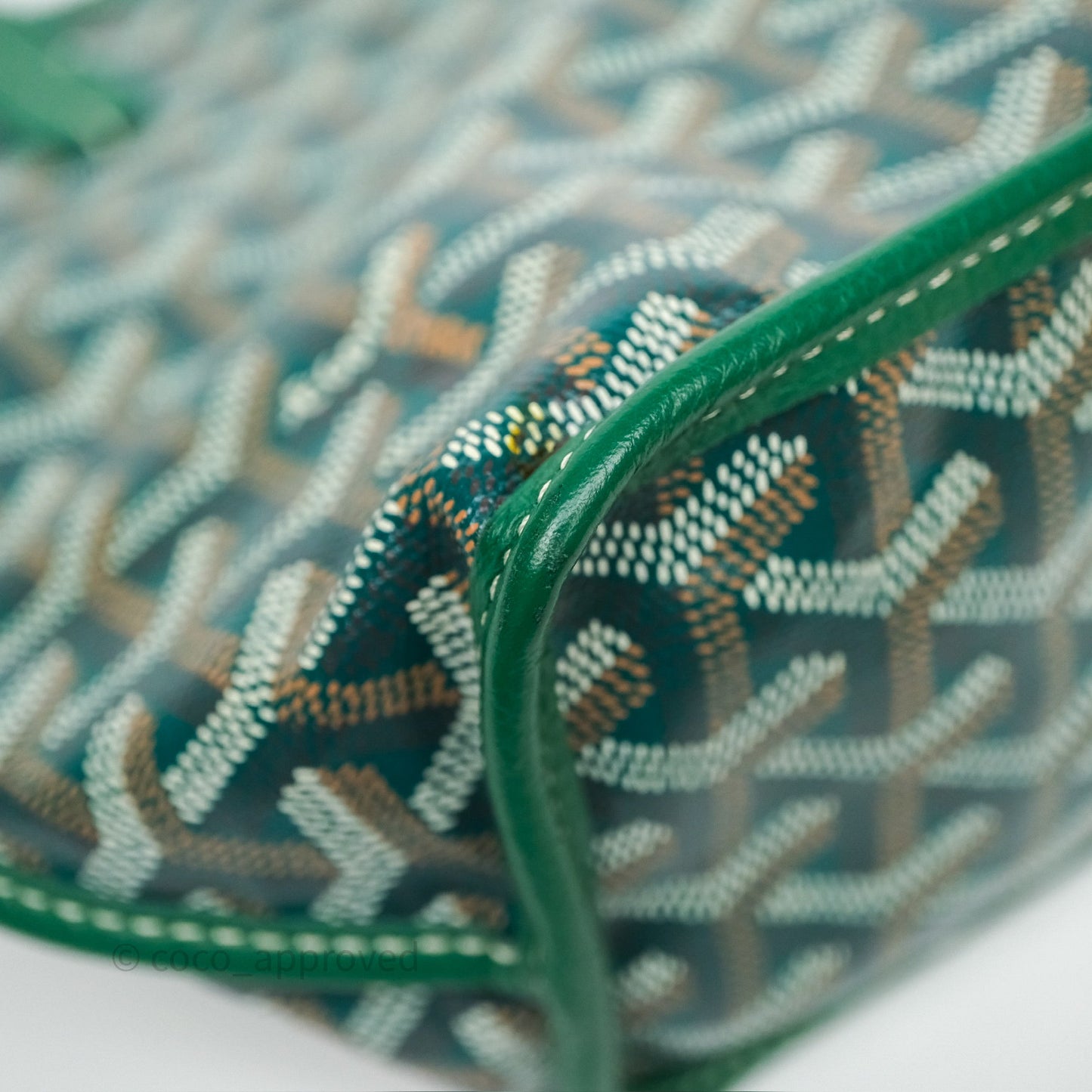Goyard Anjou Mini Bag Goyardine Canvas Green