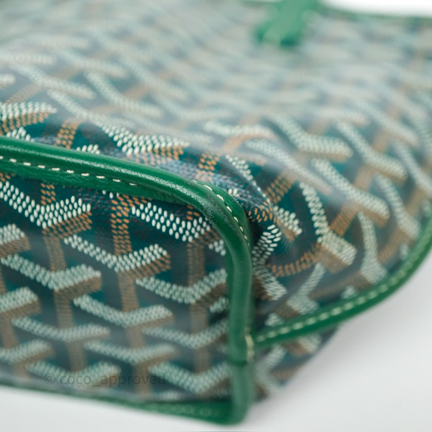 Goyard Anjou Mini Bag Goyardine Canvas Green