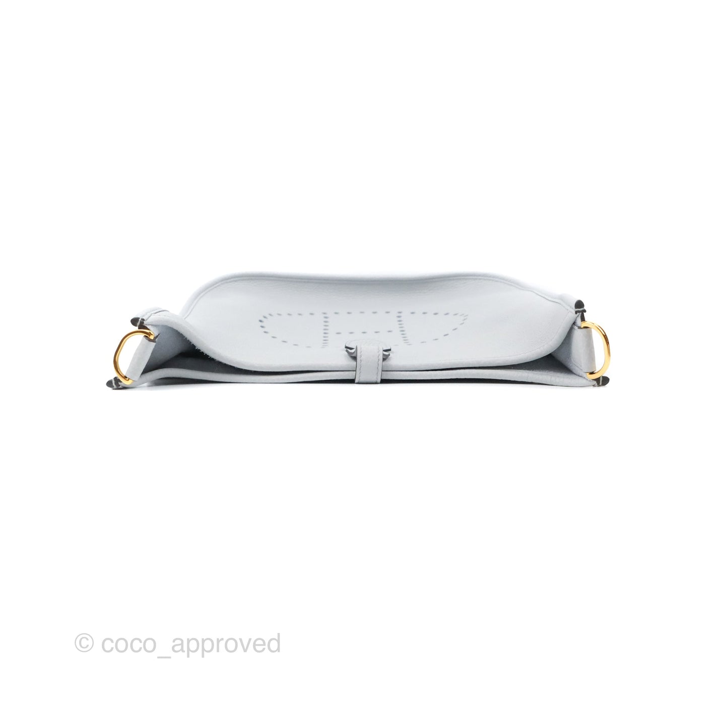 Hermes Evelyne III 29 Bleu Pale Clemence Gold Hardware
