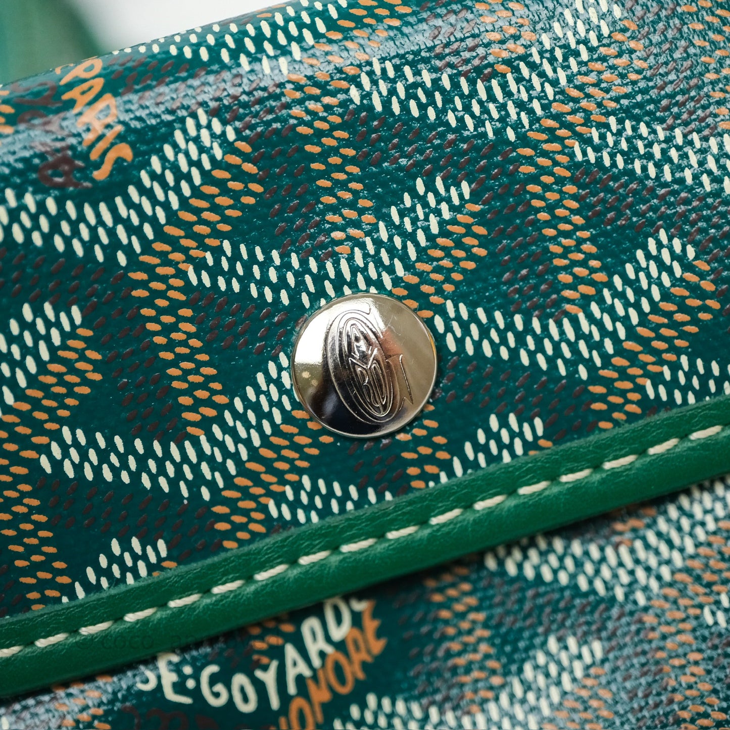 Goyard Anjou Mini Bag Goyardine Canvas Green