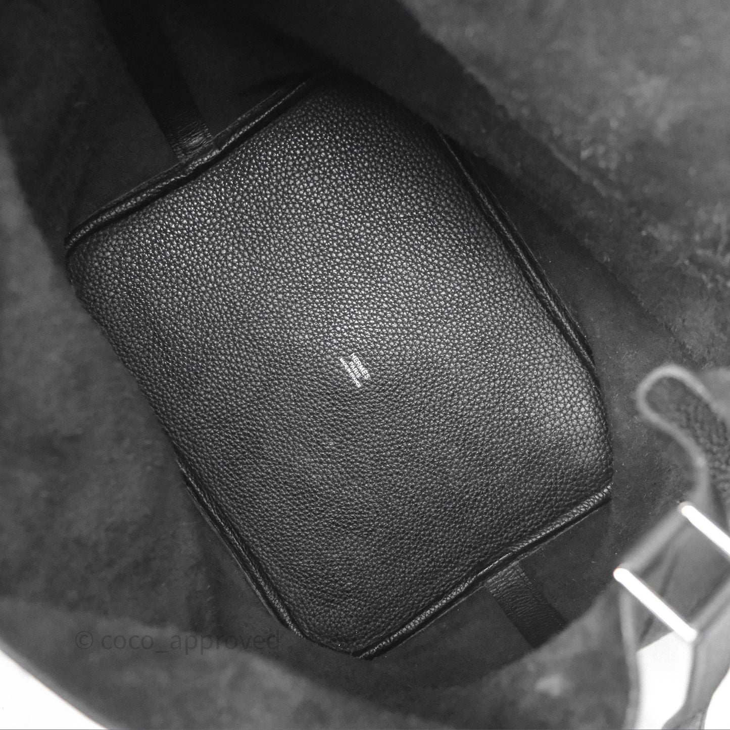 Hermès Picotin 26 Black Noir 89 Clemence Palladium Hardware