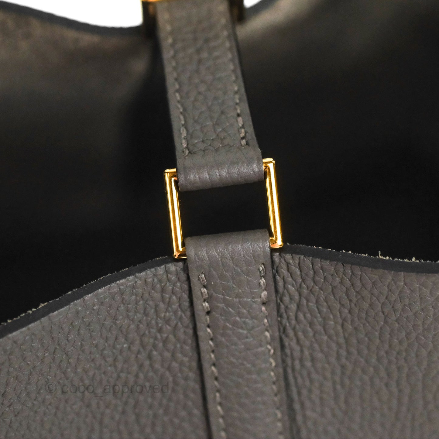 Hermès Picotin 22 Graphite Grey TM Gold Hardware