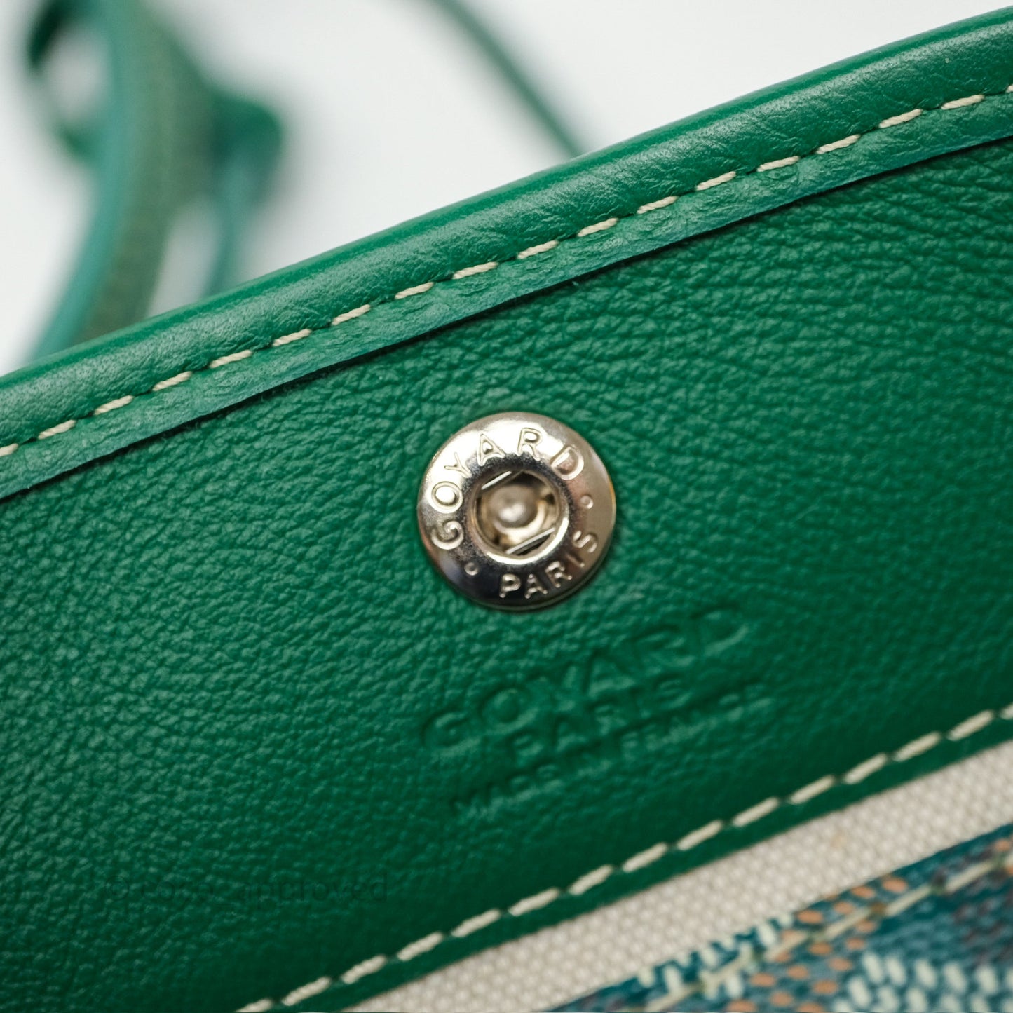 Goyard Anjou Mini Bag Goyardine Canvas Green