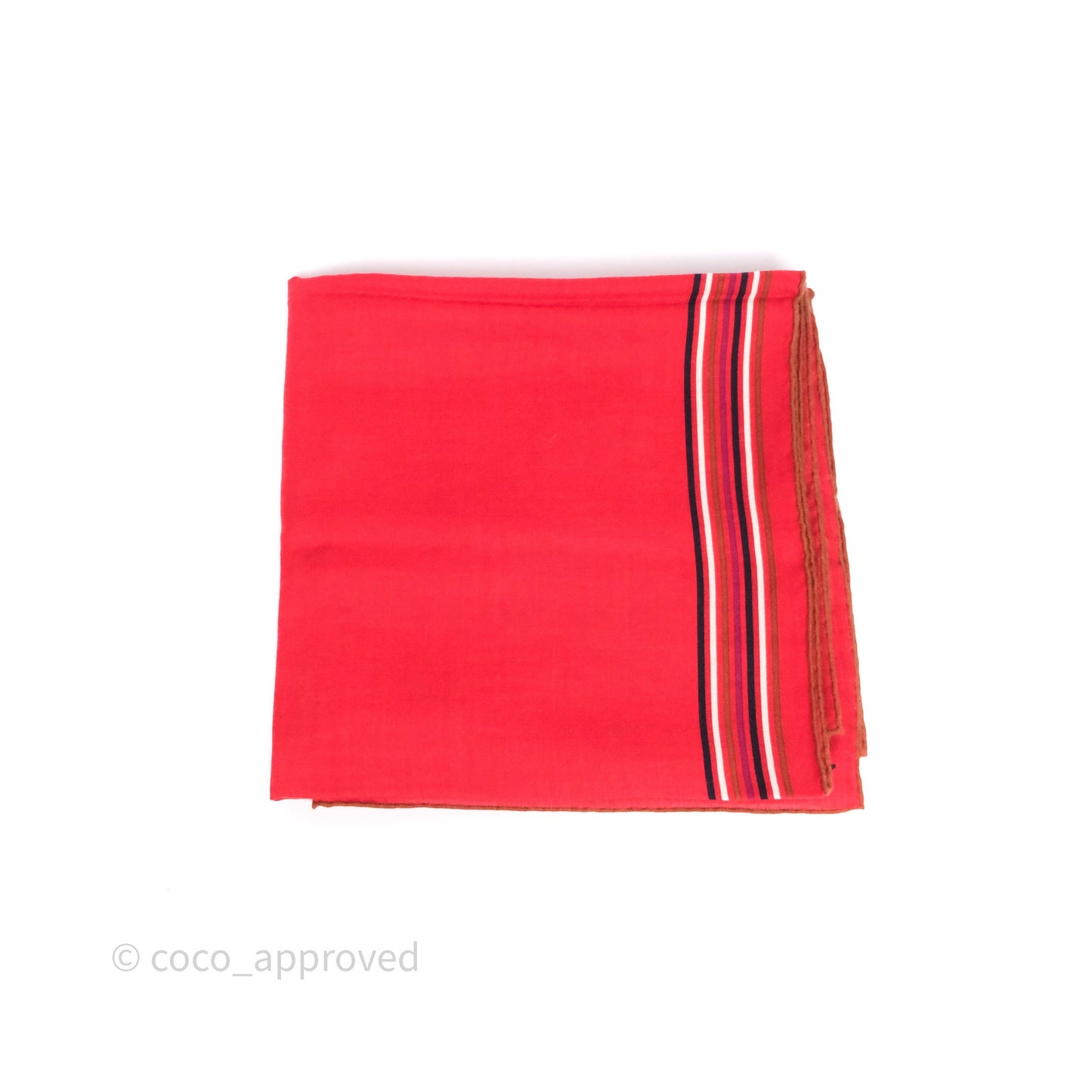 Hermès Cashmere Encadre Liste au Fil Shawl Scarf 140