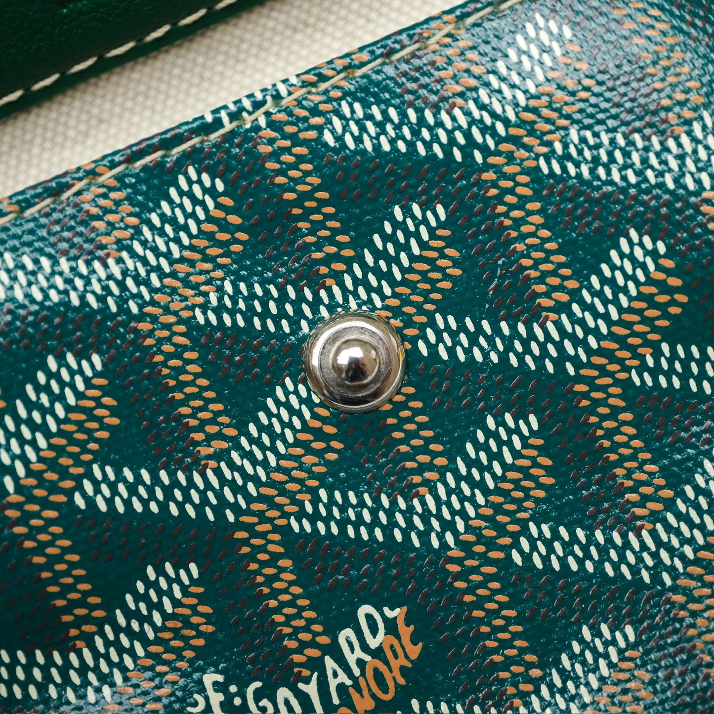 Goyard Anjou Mini Bag Goyardine Canvas Green