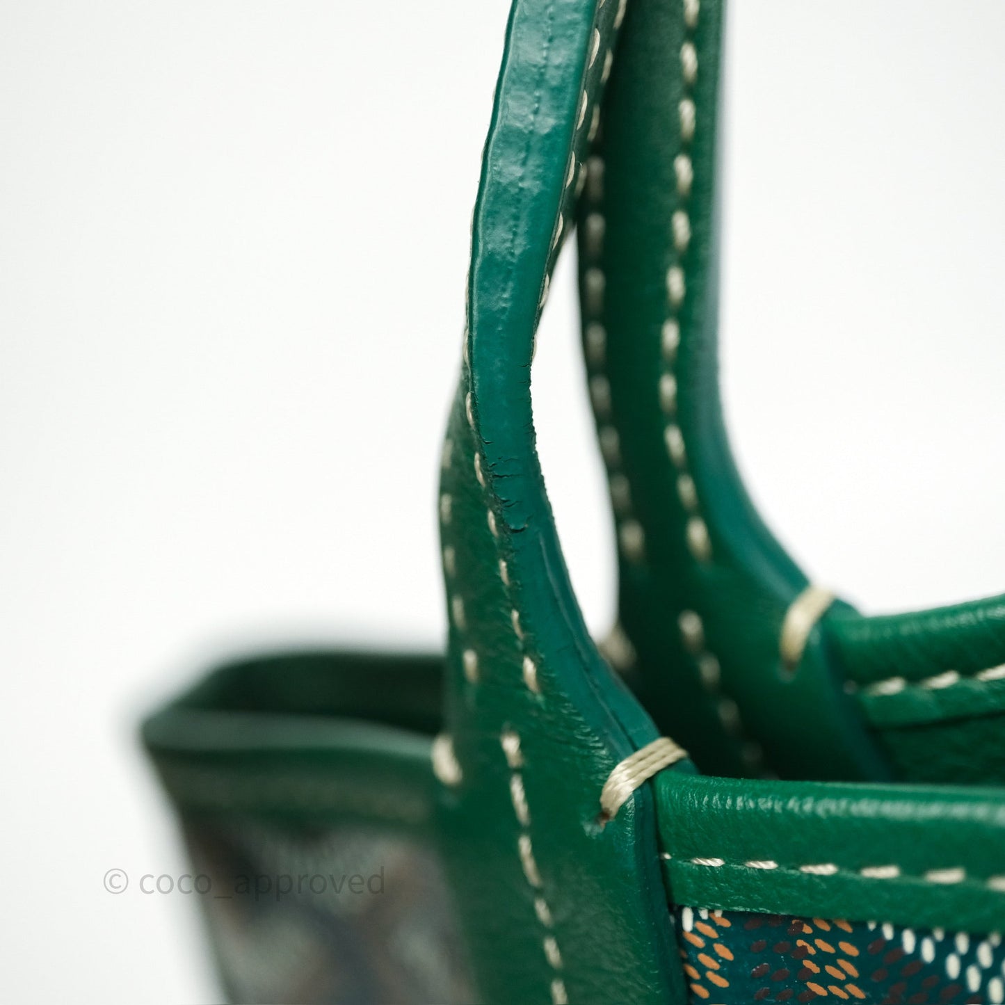 Goyard Anjou Mini Bag Goyardine Canvas Green