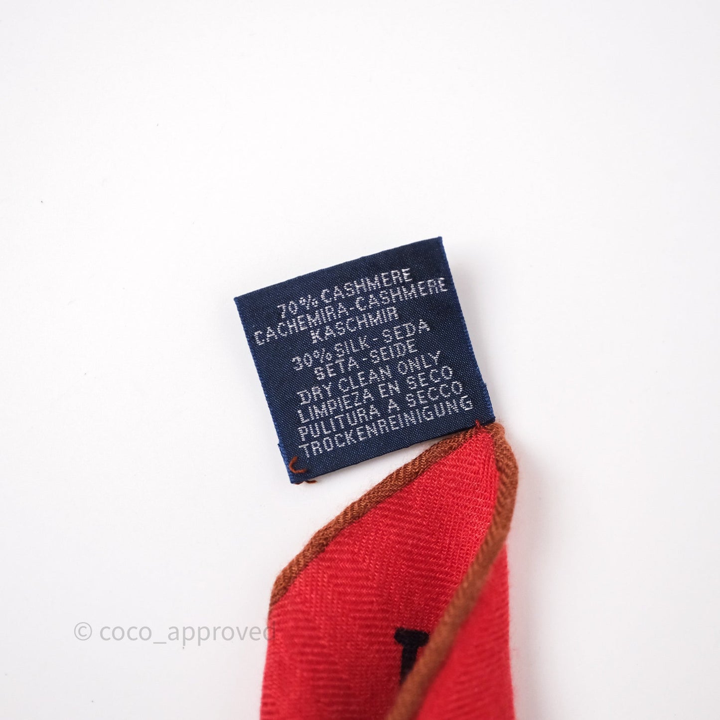 Hermès Cashmere Encadre Liste au Fil Shawl Scarf 140