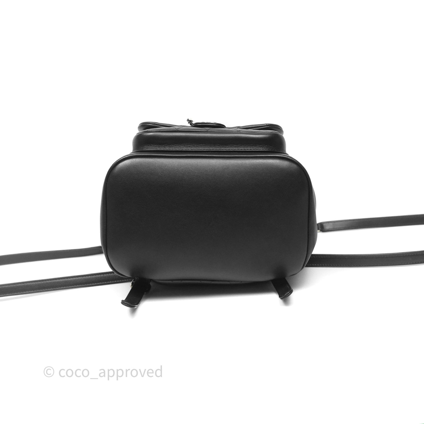 Chanel Quilted Large Duma Drawstring Backpack Black Calfskin
