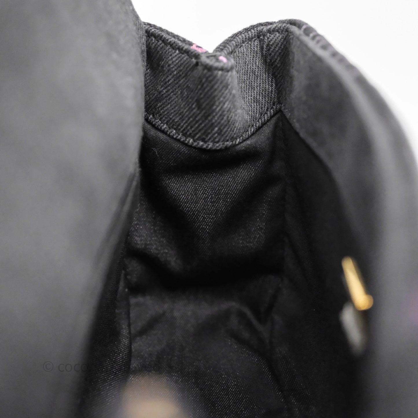 Chanel Quilted Small Denim Mood Flap Black Multicolor