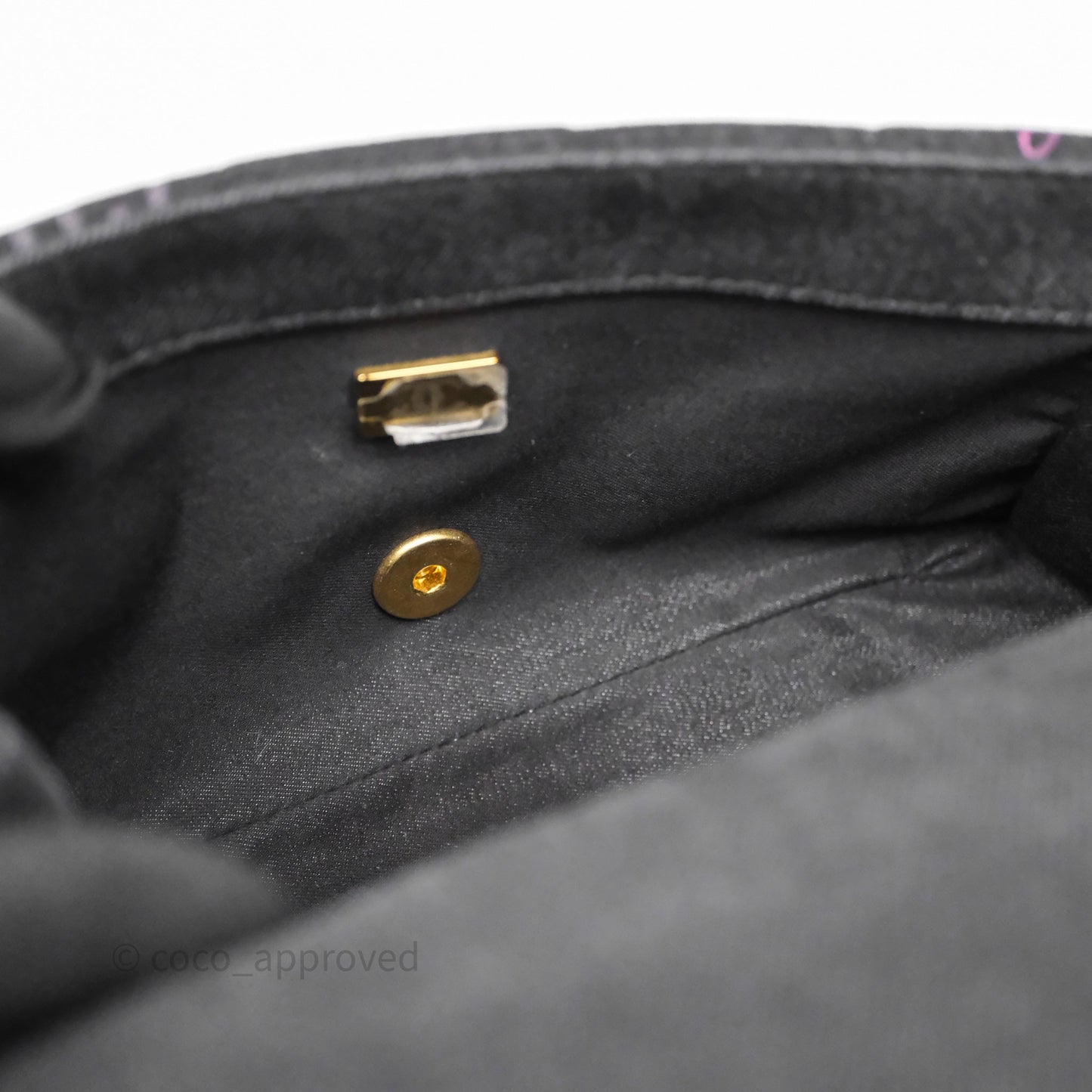Chanel Quilted Small Denim Mood Flap Black Multicolor