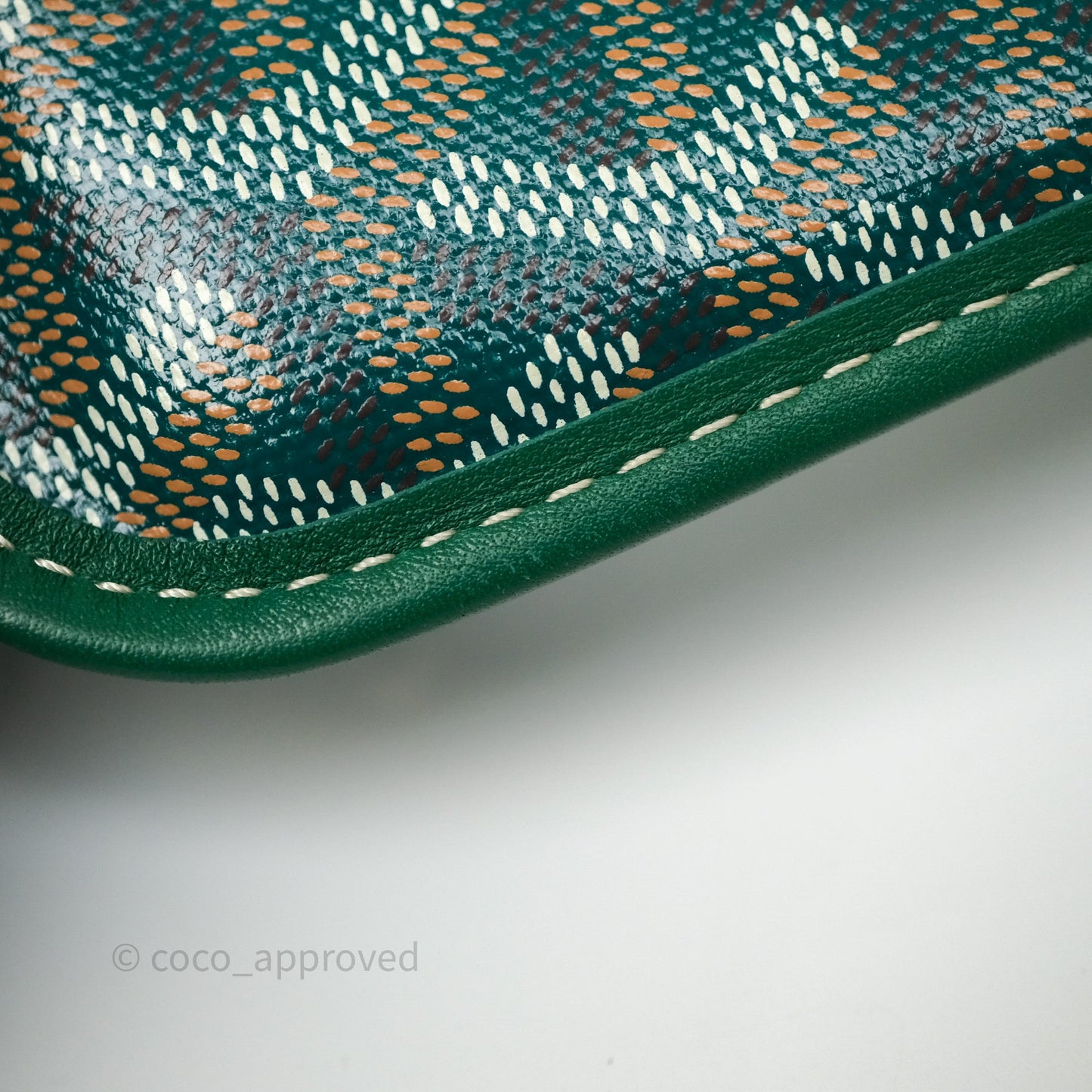 Goyard Anjou Mini Bag Goyardine Canvas Green