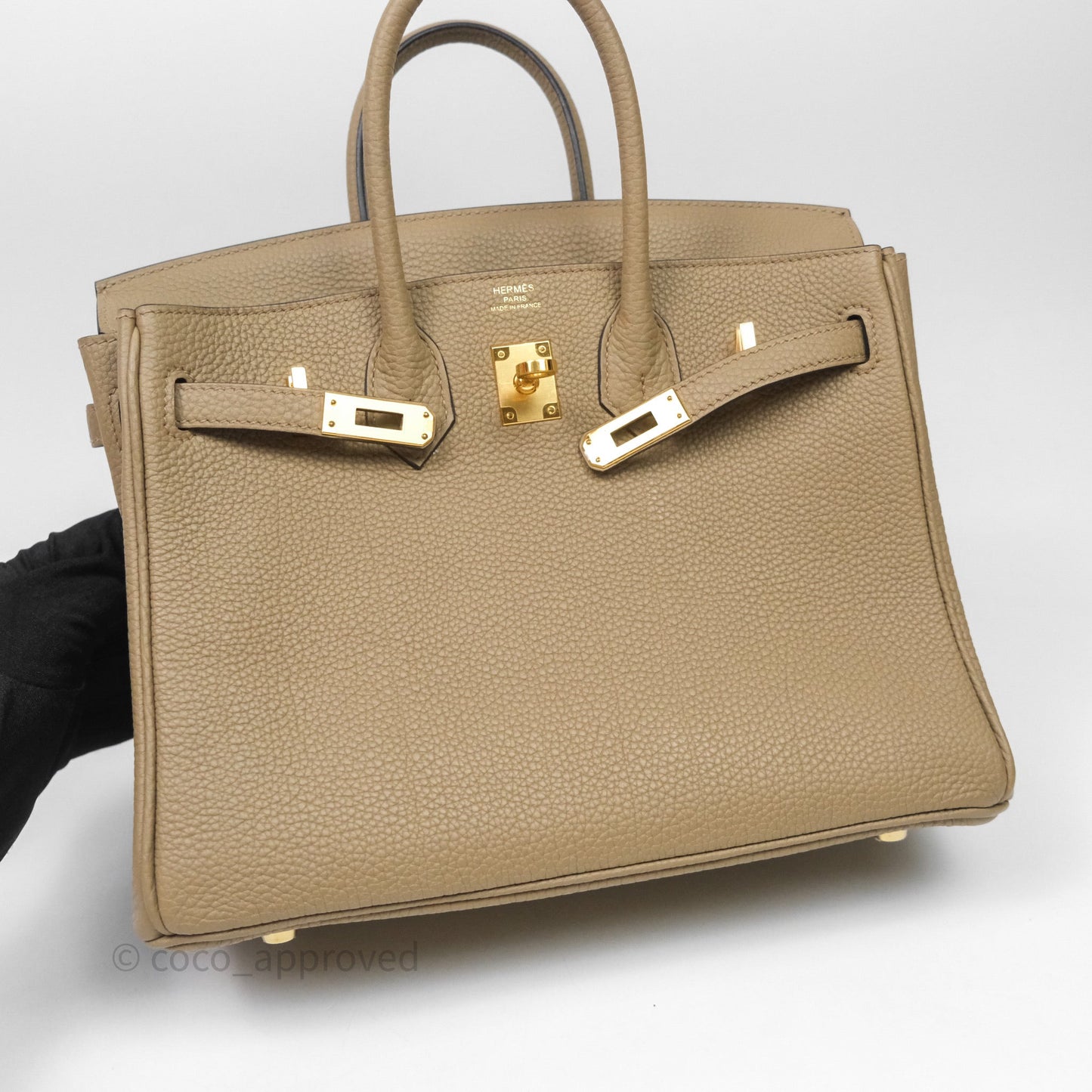 Hermès Birkin 25 Beige Marfa Togo Gold Hardware