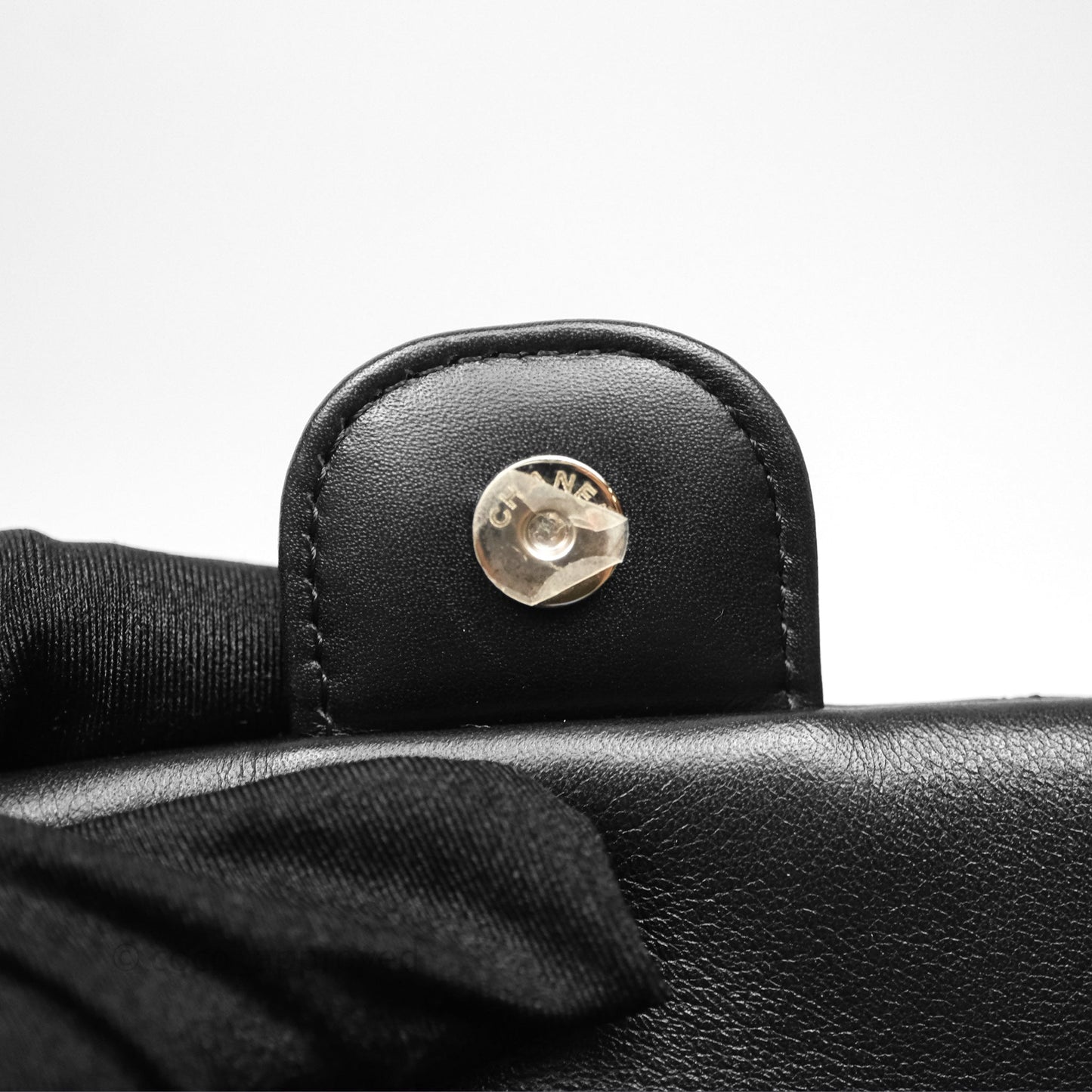 Chanel Quilted Large Duma Drawstring Backpack Black Calfskin