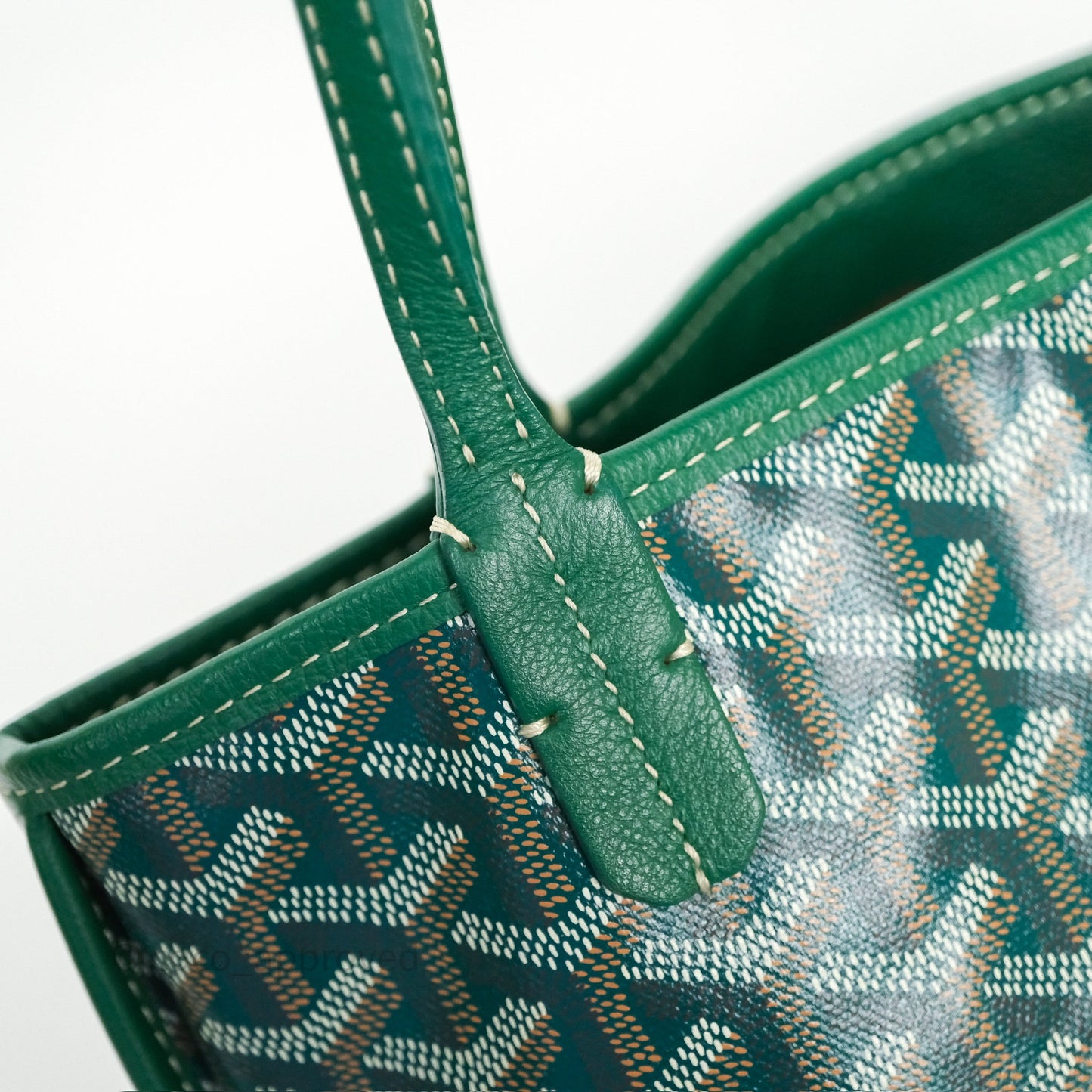 Goyard Anjou Mini Bag Goyardine Canvas Green