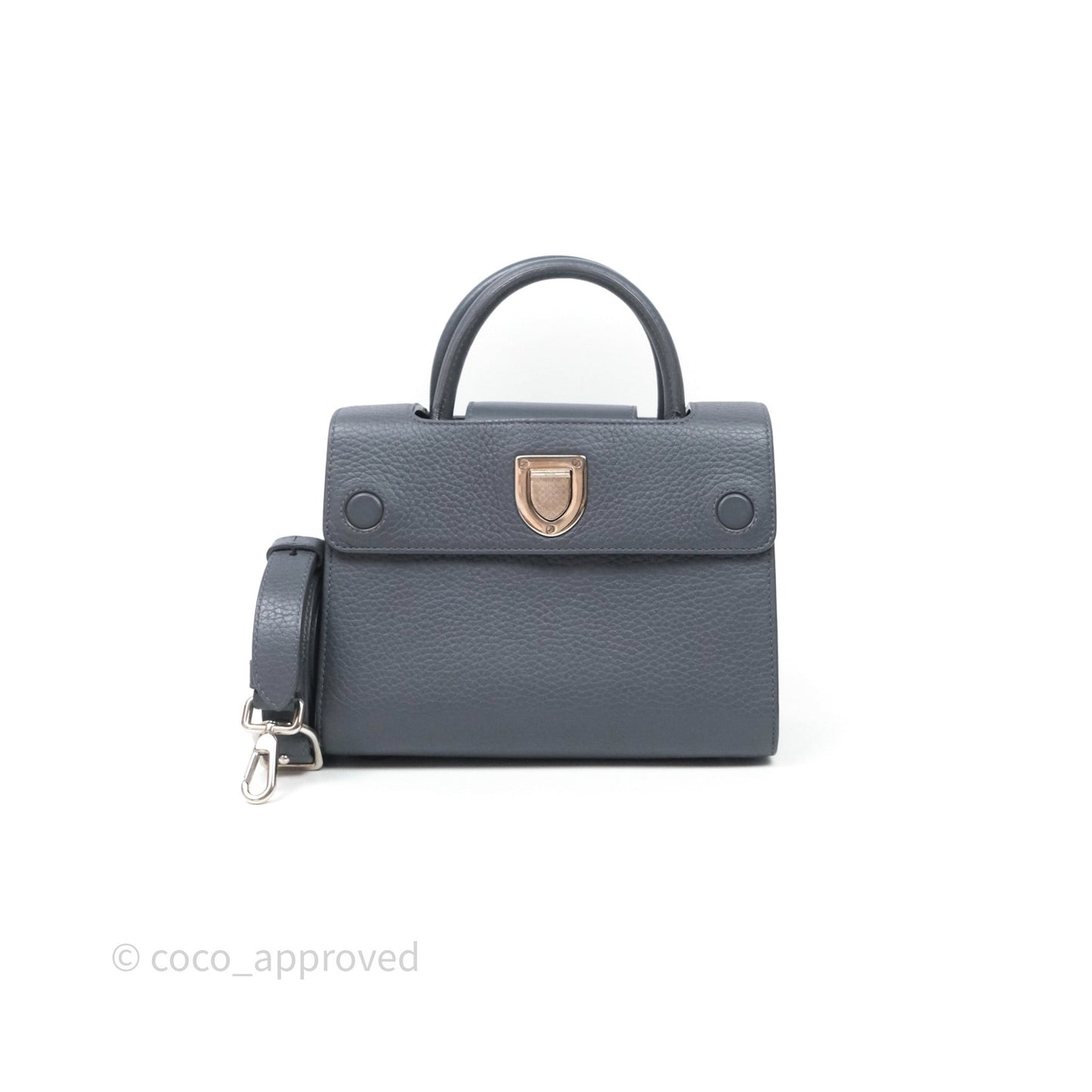 Christian Dior Mini Diorever Bag Grained Calfskin Grey