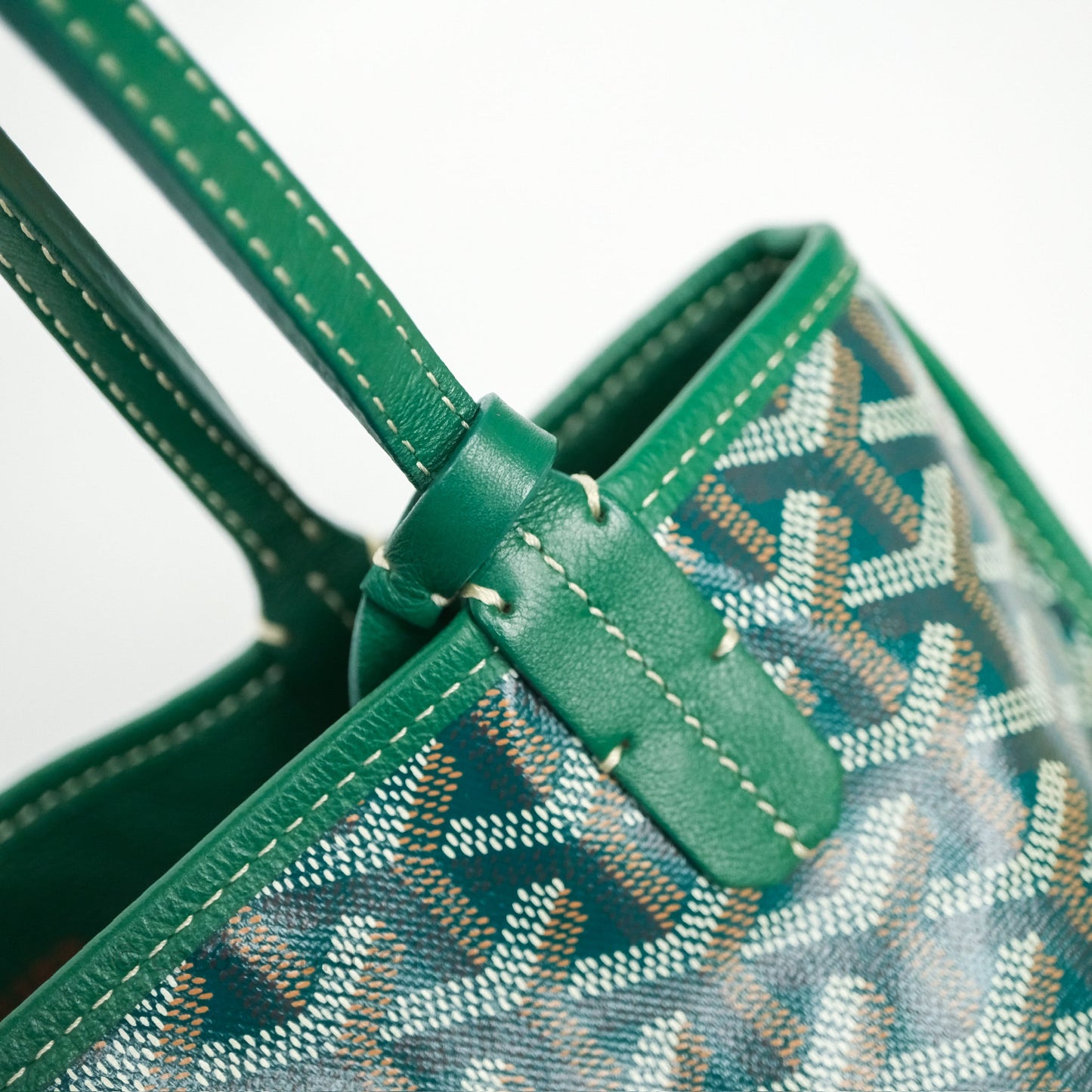 Goyard Anjou Mini Bag Goyardine Canvas Green