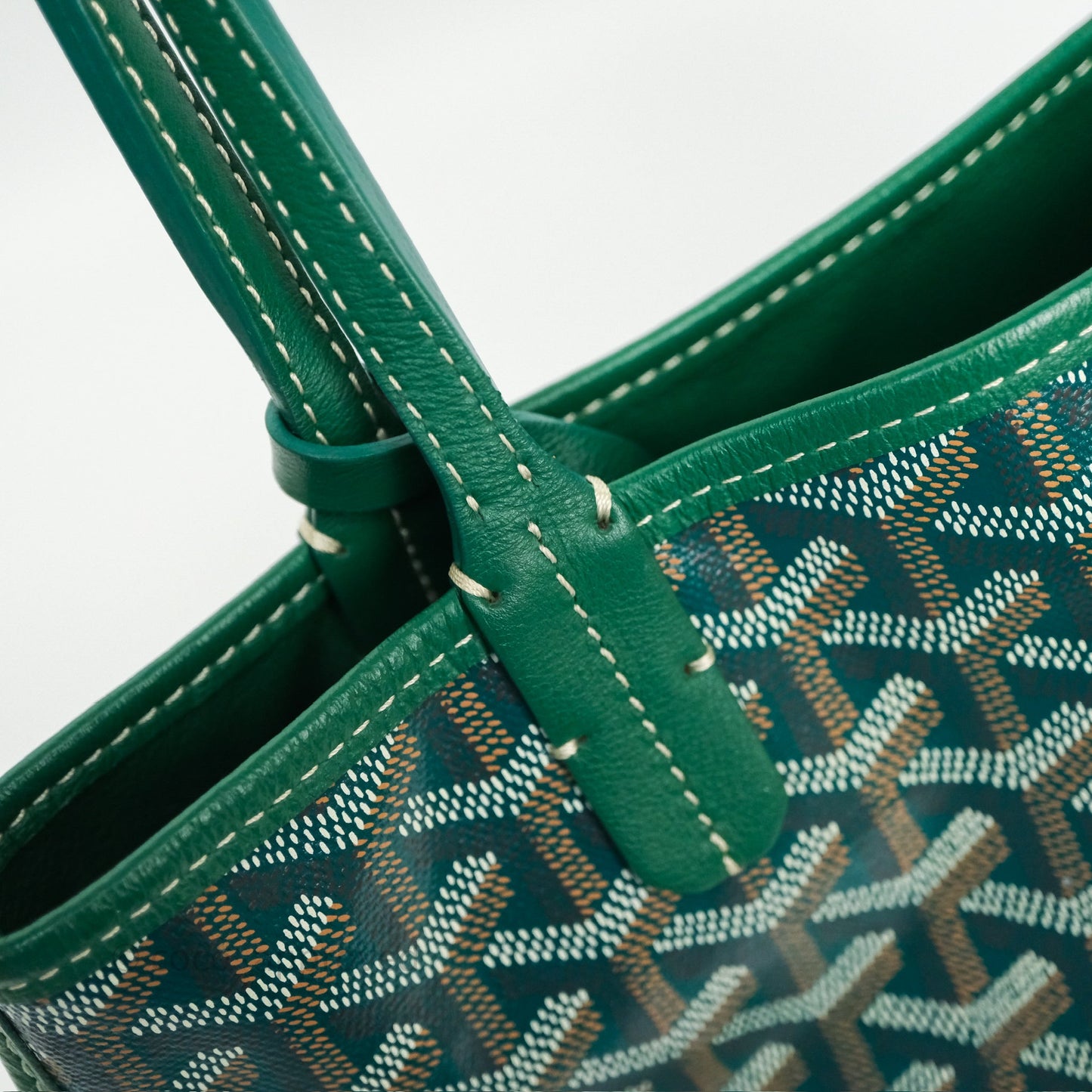 Goyard Anjou Mini Bag Goyardine Canvas Green