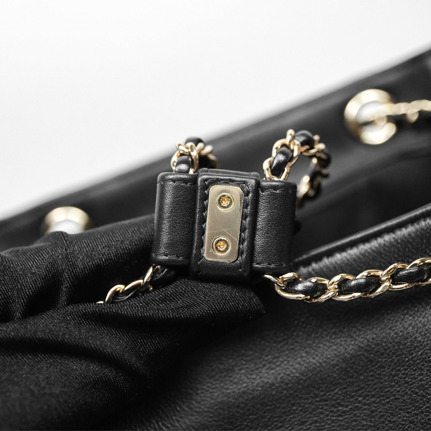 Chanel Quilted Large Duma Drawstring Backpack Black Calfskin