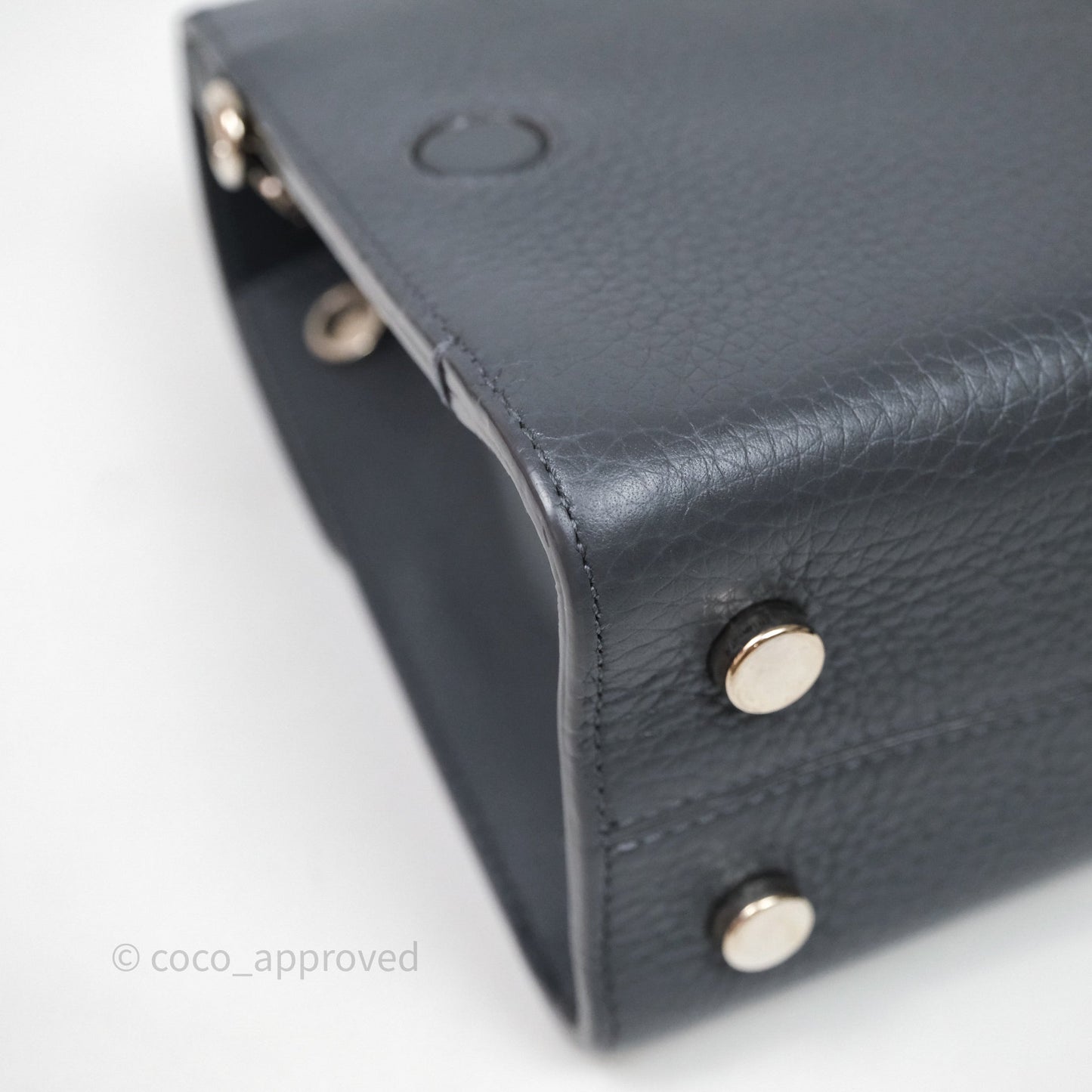 Christian Dior Mini Diorever Bag Grained Calfskin Grey