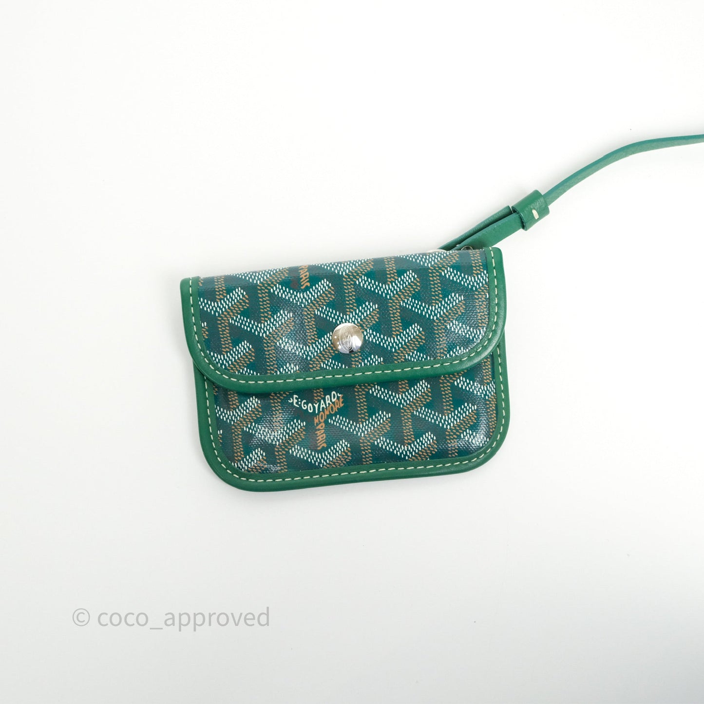 Goyard Anjou Mini Bag Goyardine Canvas Green