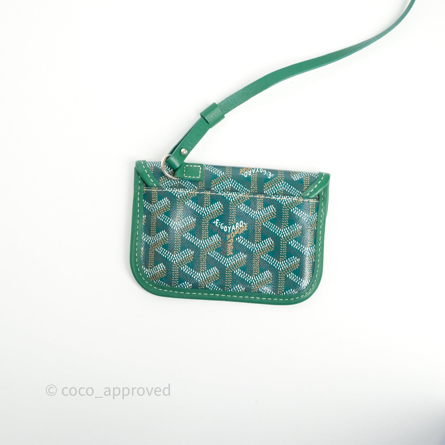 Goyard Anjou Mini Bag Goyardine Canvas Green