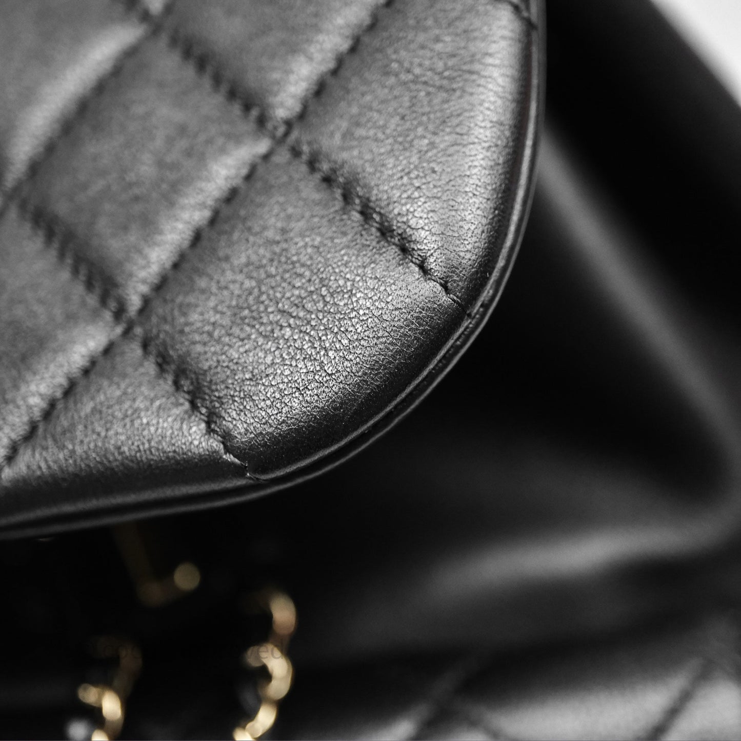 Chanel Quilted Large Duma Drawstring Backpack Black Calfskin