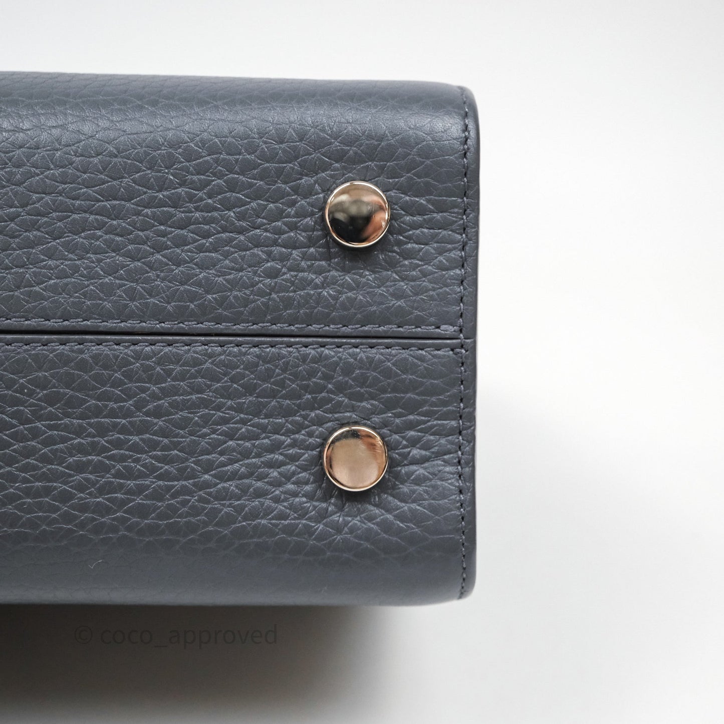 Christian Dior Mini Diorever Bag Grained Calfskin Grey