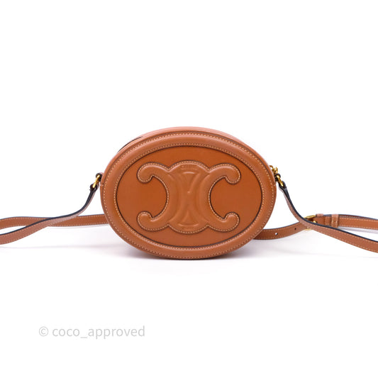 Celine Oval Bag Cuir Triophe Tan Calfskin