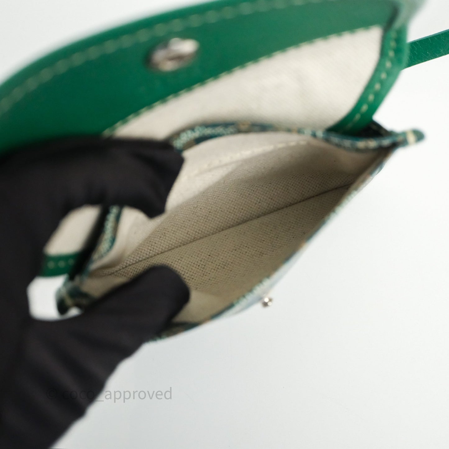 Goyard Anjou Mini Bag Goyardine Canvas Green
