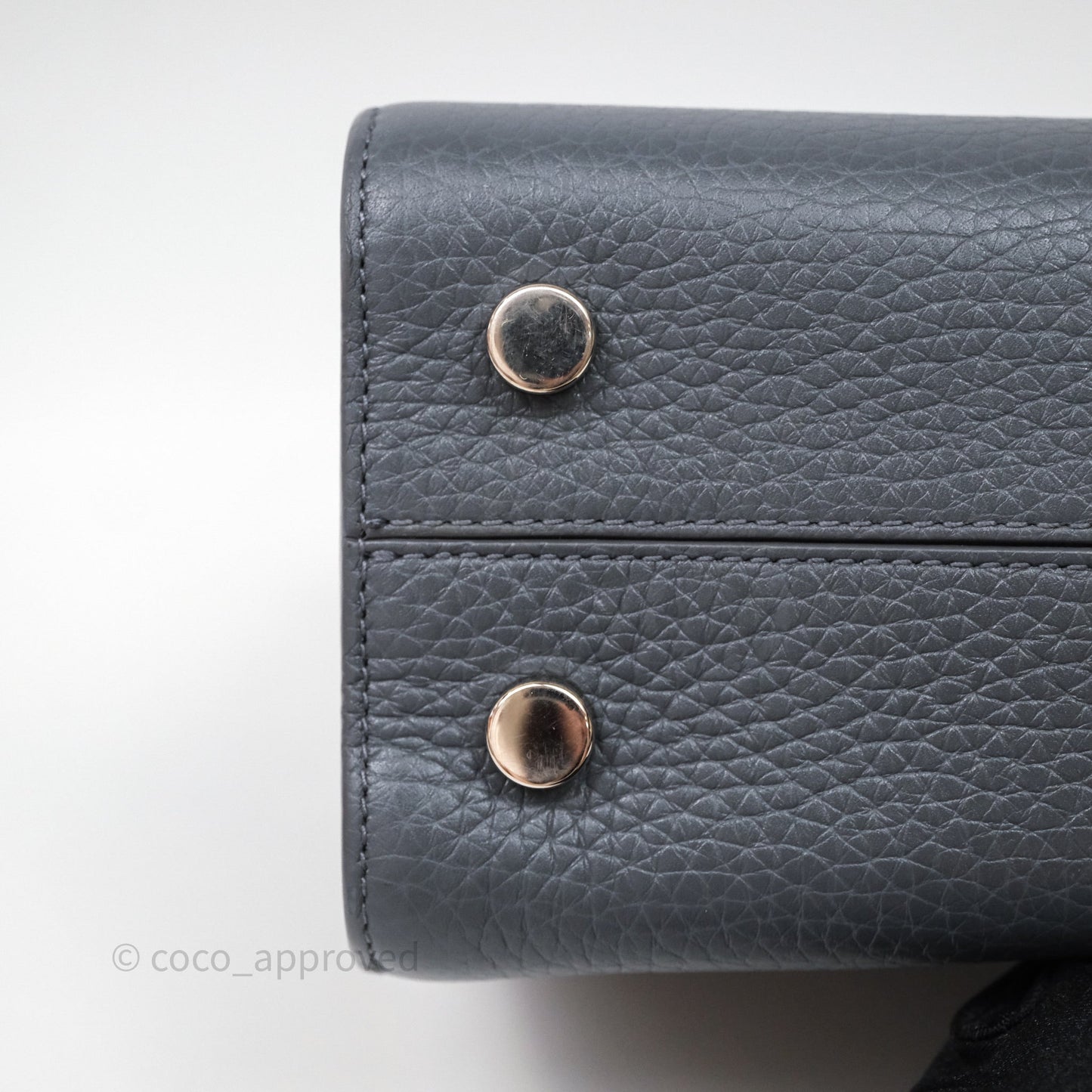 Christian Dior Mini Diorever Bag Grained Calfskin Grey