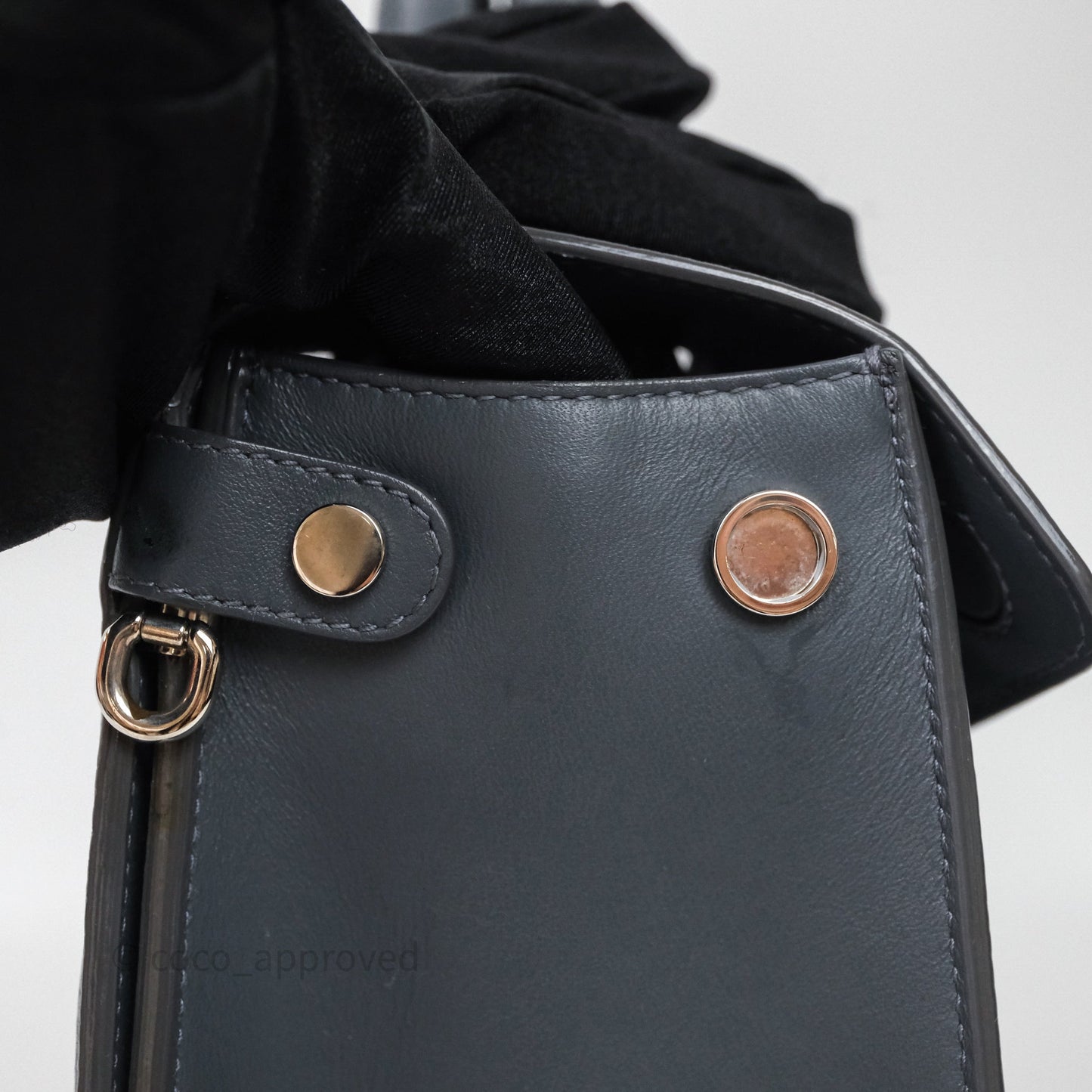 Christian Dior Mini Diorever Bag Grained Calfskin Grey